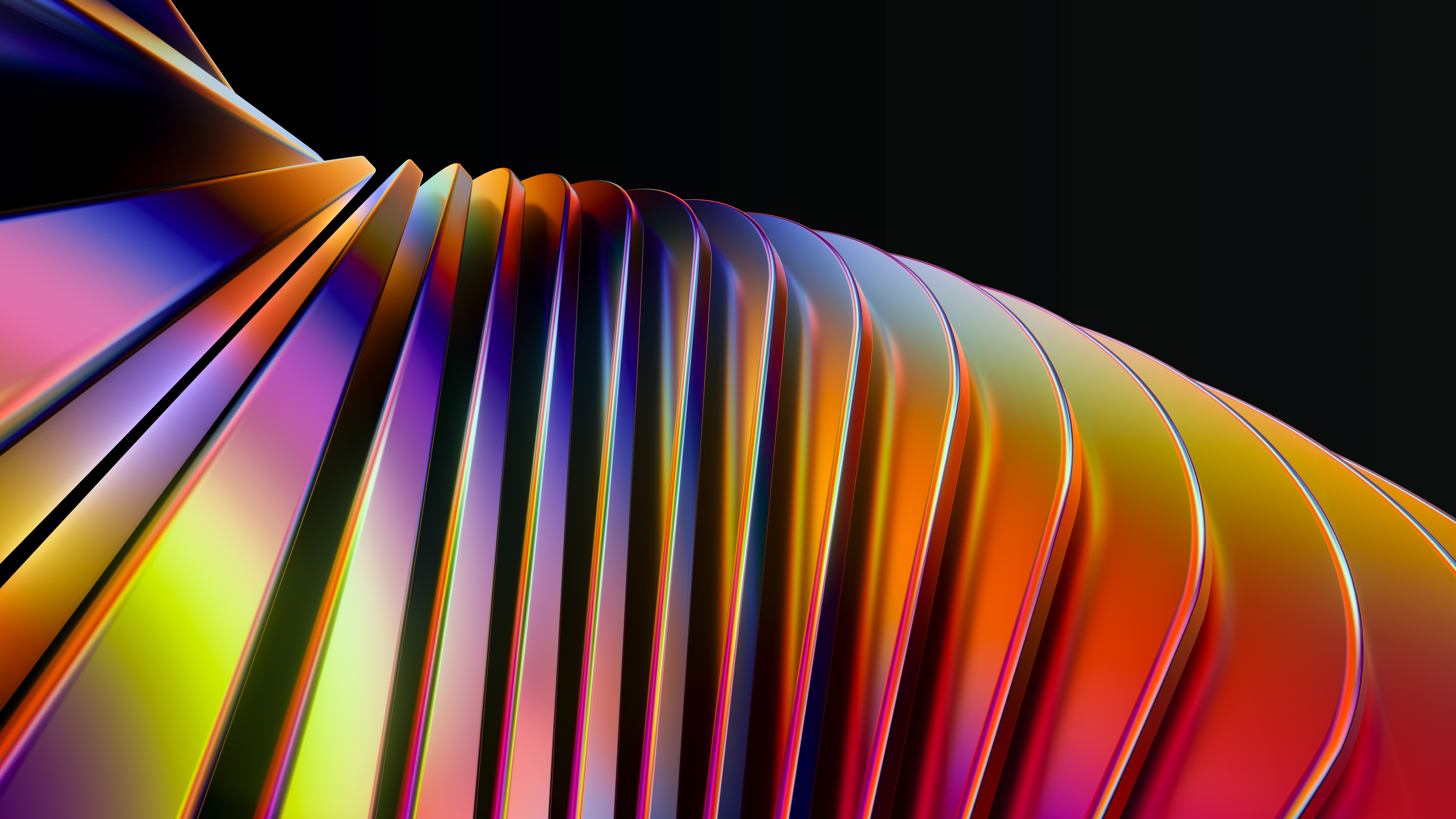 Abstraktes Design, 3D Render, Lebendig, 5K