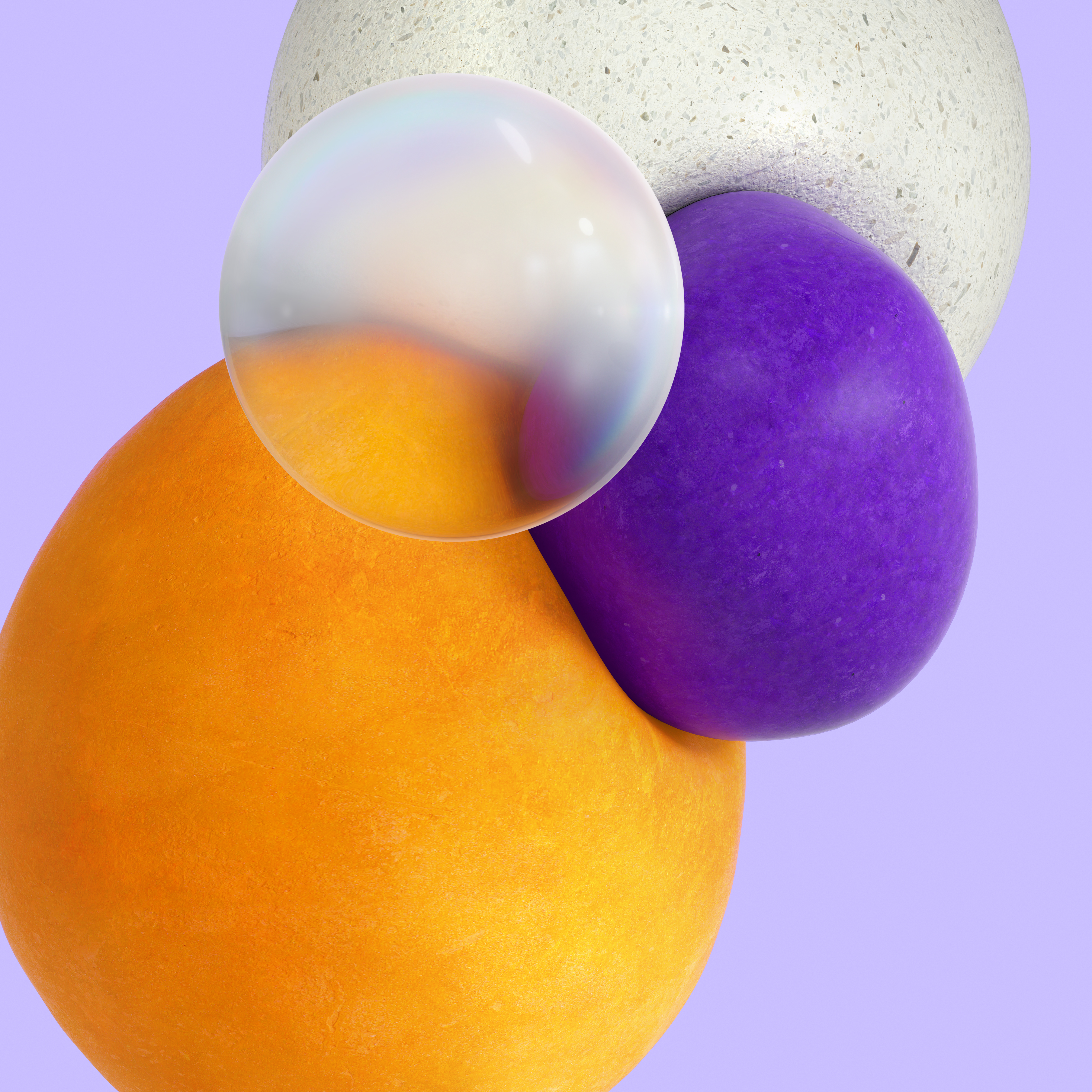 Abstraktes Design, Lila Hintergrund, 5K