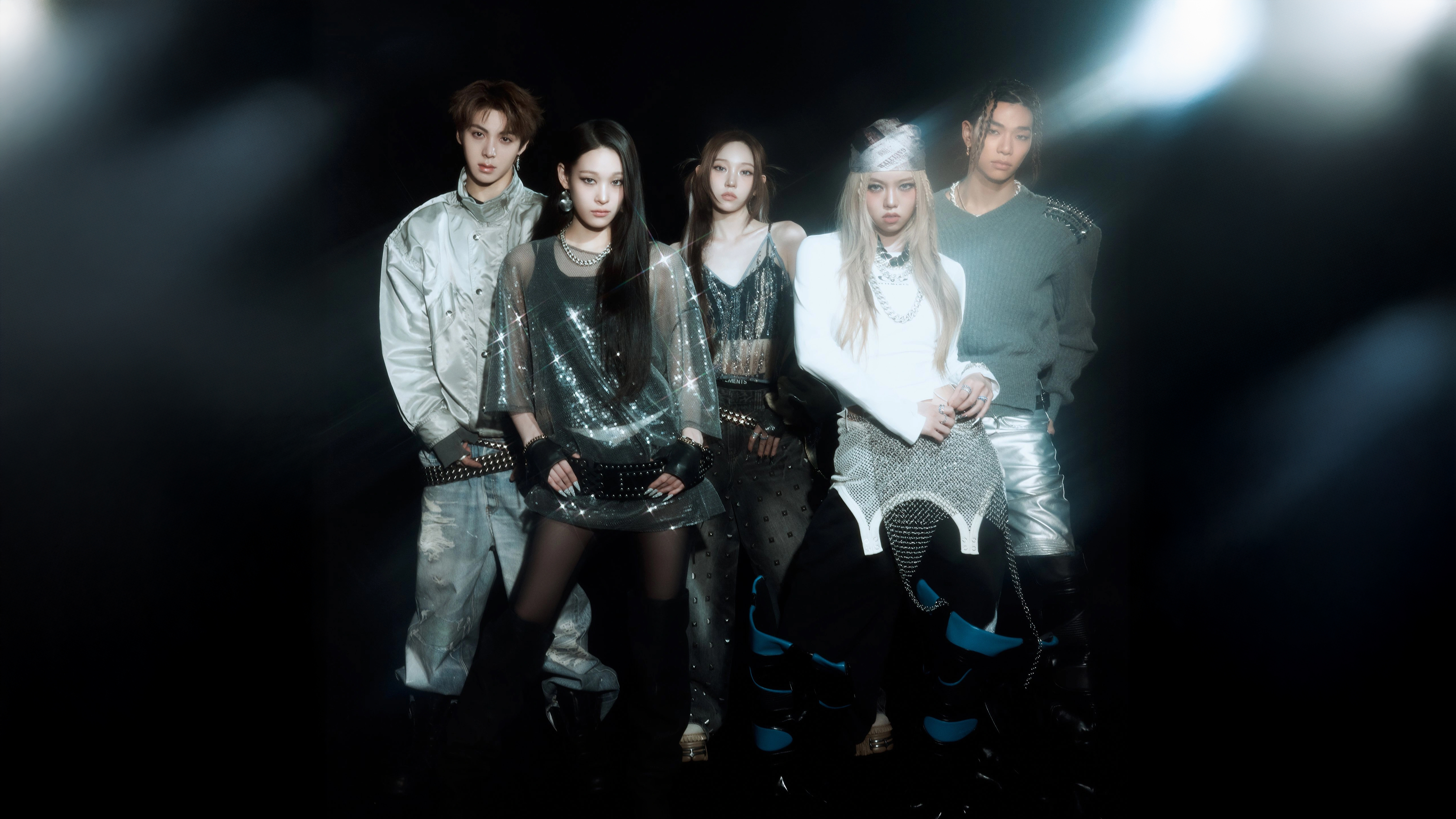 ALLDAY PROJECT, ONE MORE TIME, 5K, Dunkler Hintergrund, K-Pop-Sänger, Youngseo, Annie, Bailey, Tarzzan, Woochan