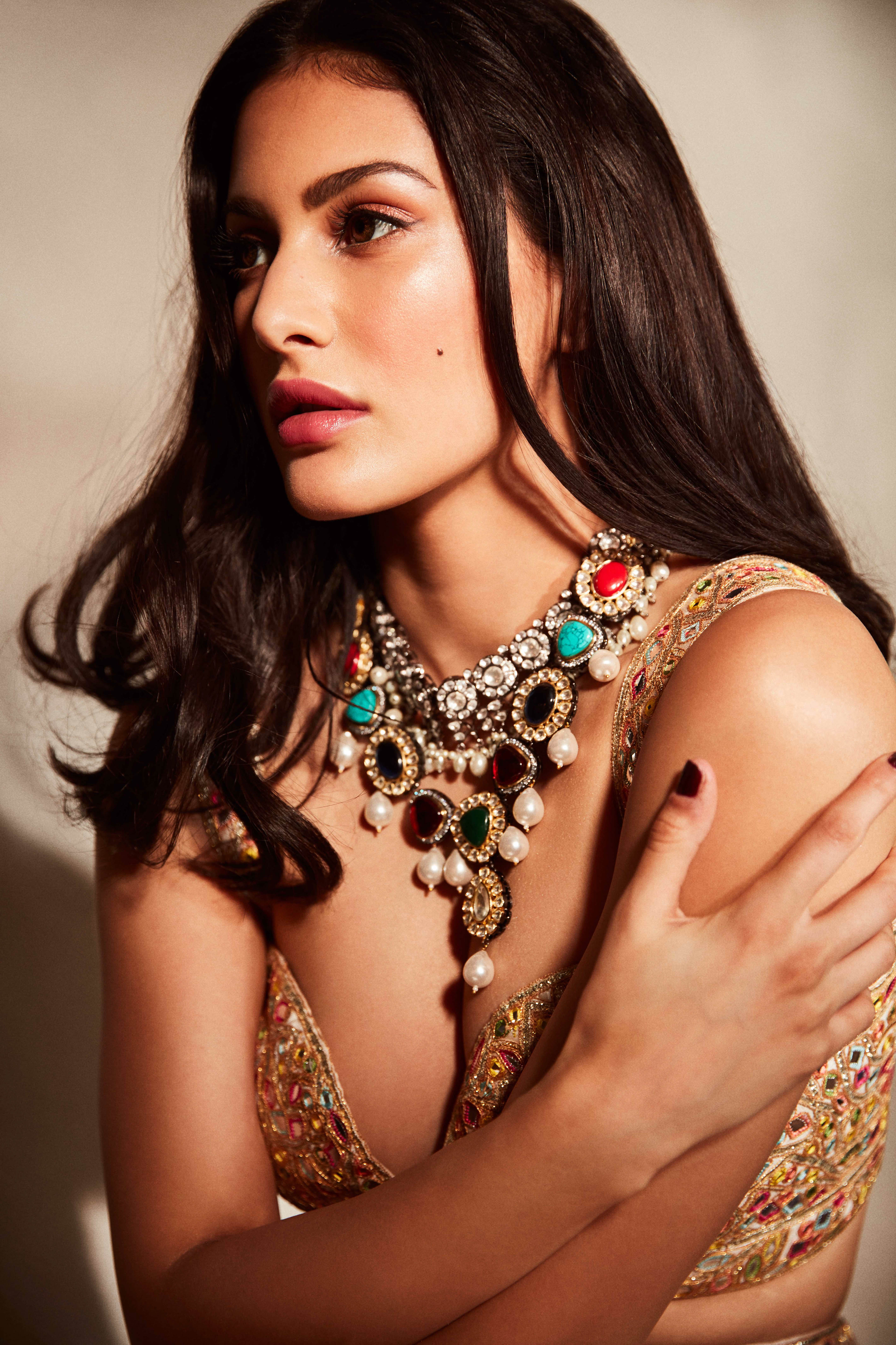 Amyra Dastur, schöne Schauspielerin, indische Schauspielerin, Bollywood-Schauspielerin, Tradition, Porträt