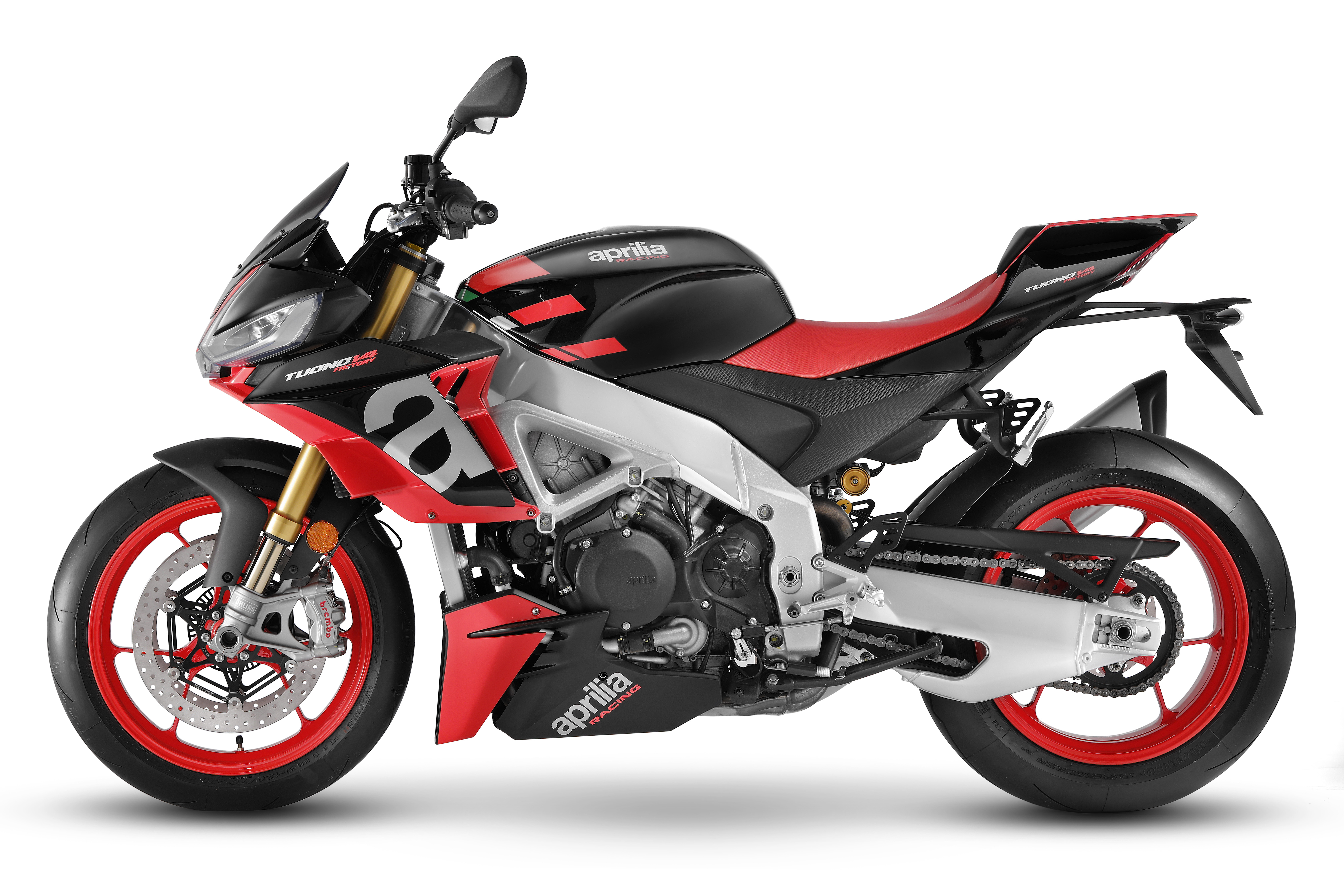 Aprilia Tuono 660, 5K, 2021, Weißer Hintergrund