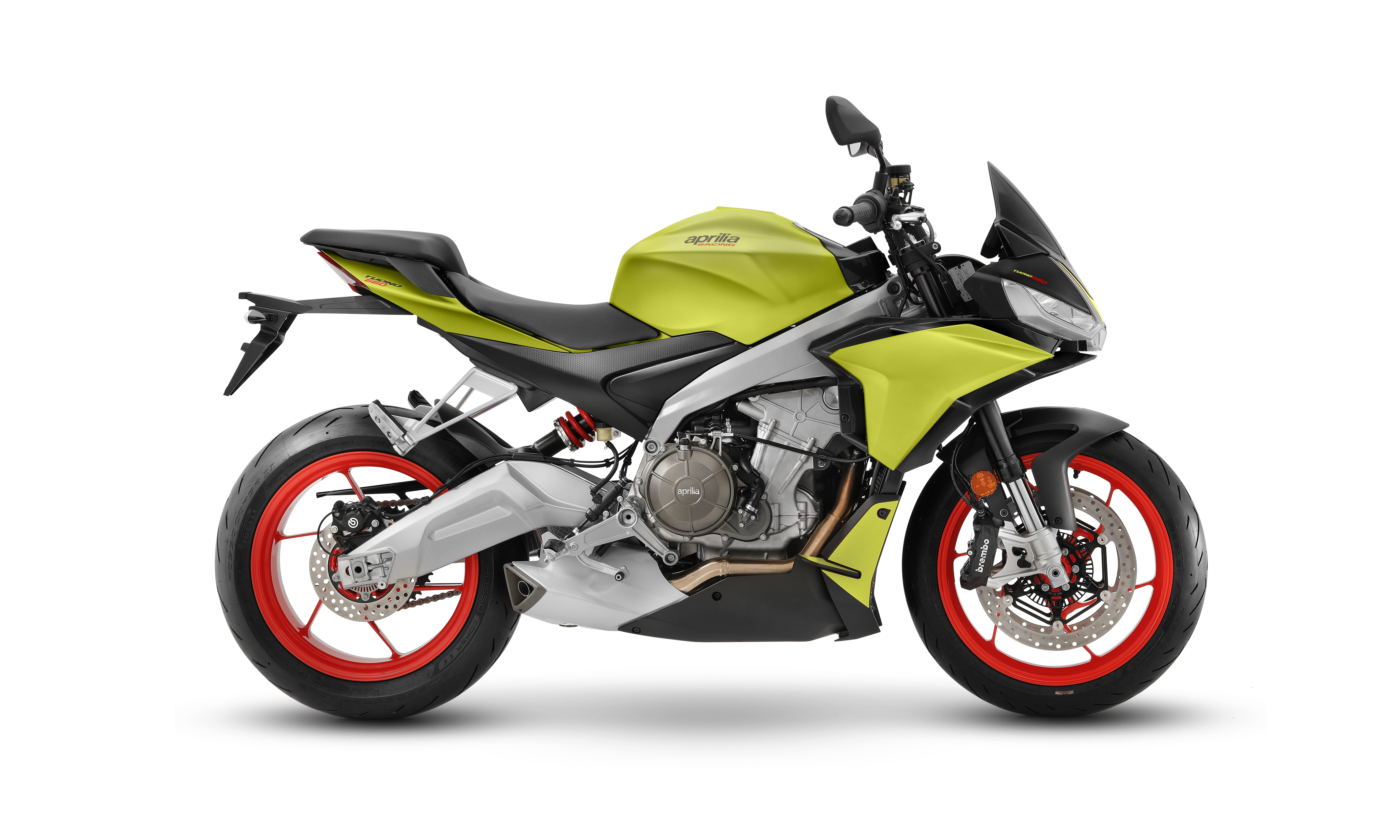 Aprilia Tuono 660, 8K, 2021, Weißer Hintergrund, 5K