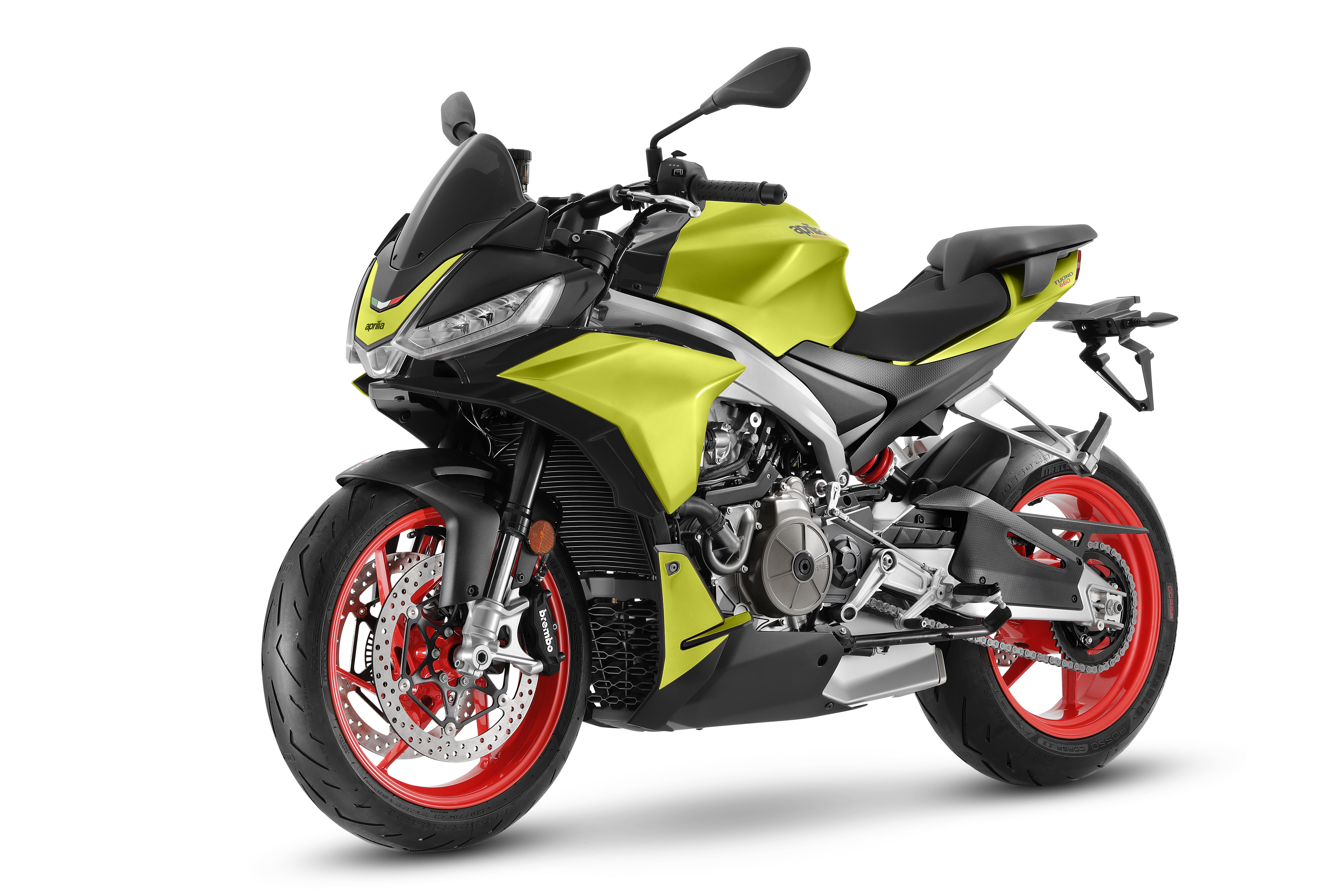 Aprilia Tuono 660, Weißer Hintergrund, 2021, 5K