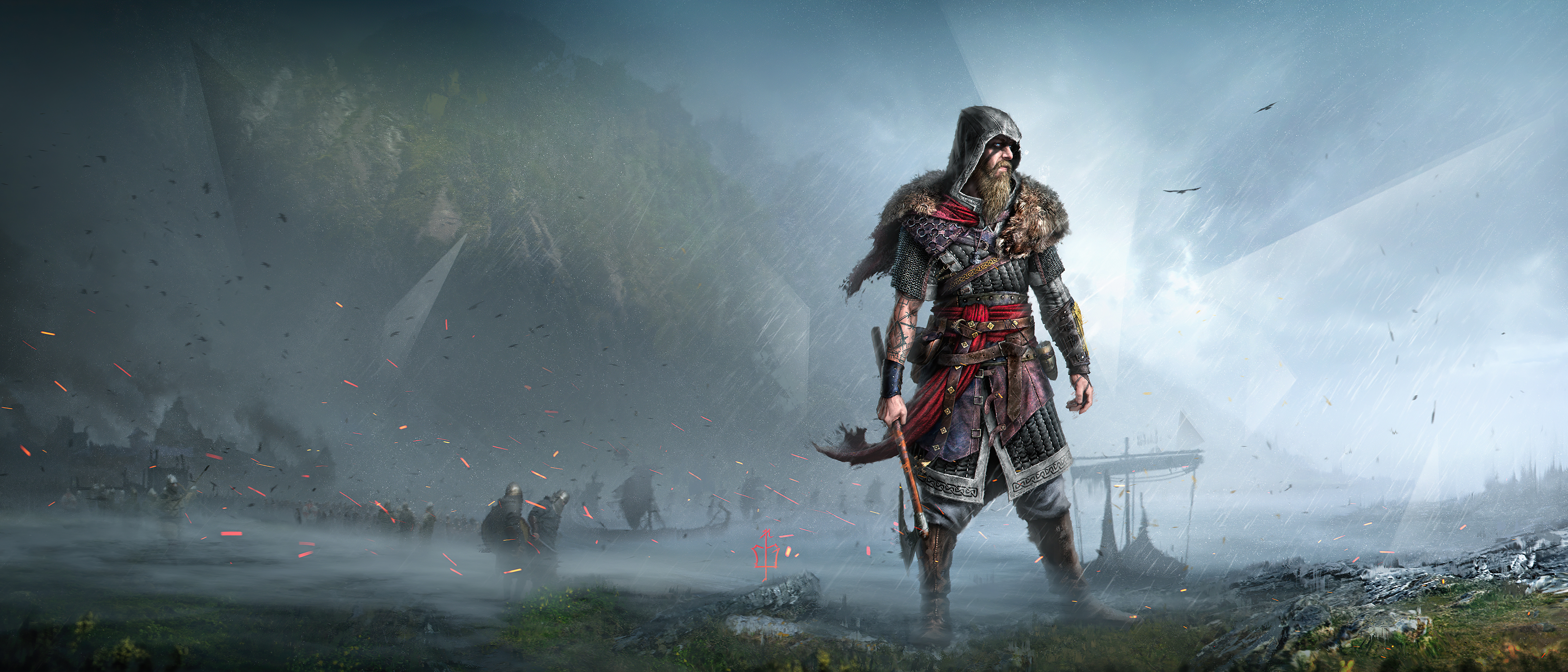 Assassin's Creed Valhalla, Ultrawide, Wikinger-Plünderin, Fan-Art, PC-Spiele, PlayStation 4, PlayStation 5, Xbox One, Xbox Series X, Spiele von 2020
