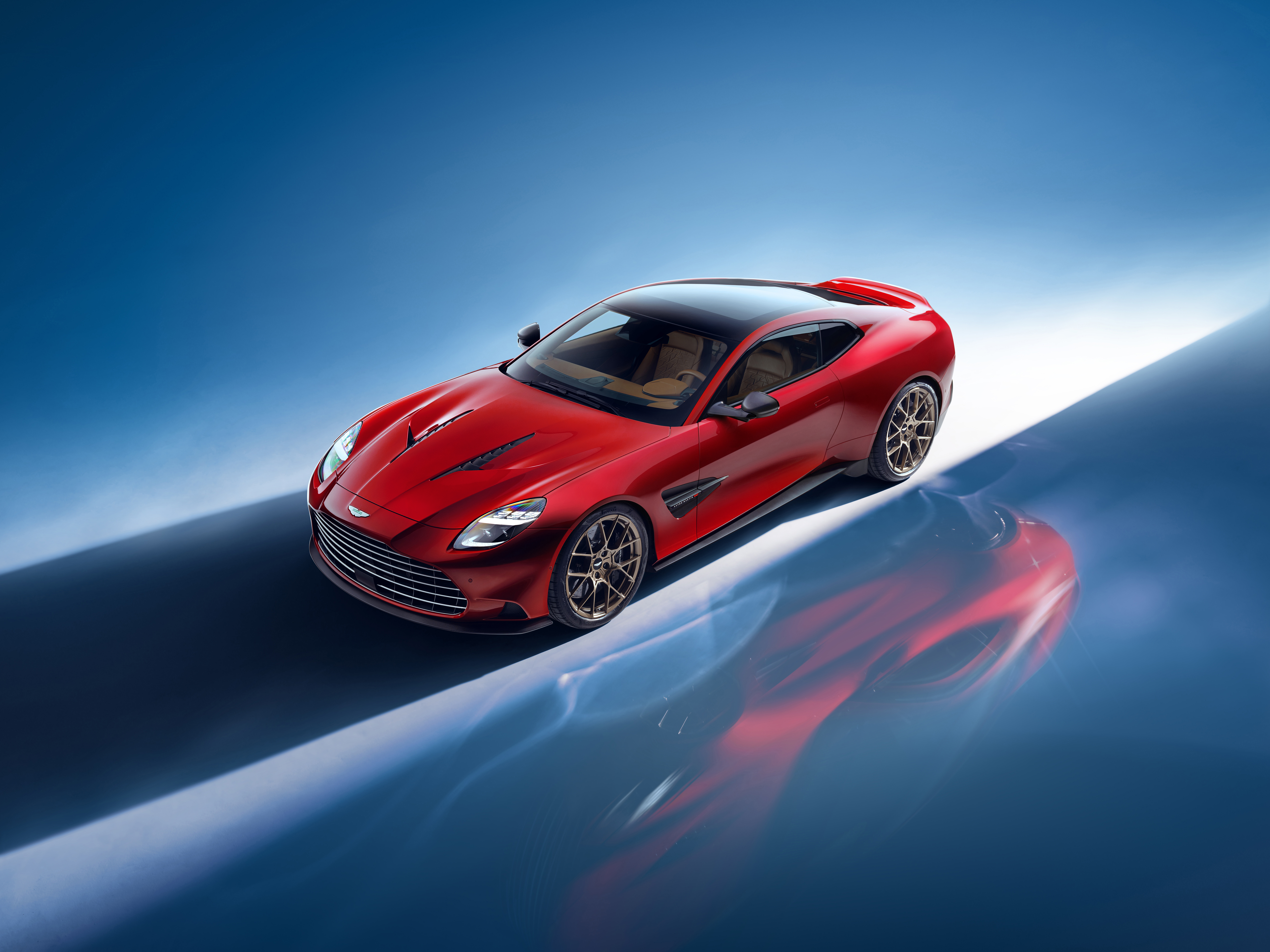 Aston Martin Vanquish, Super-Sportwagen, 5K, 8K, rote Autos