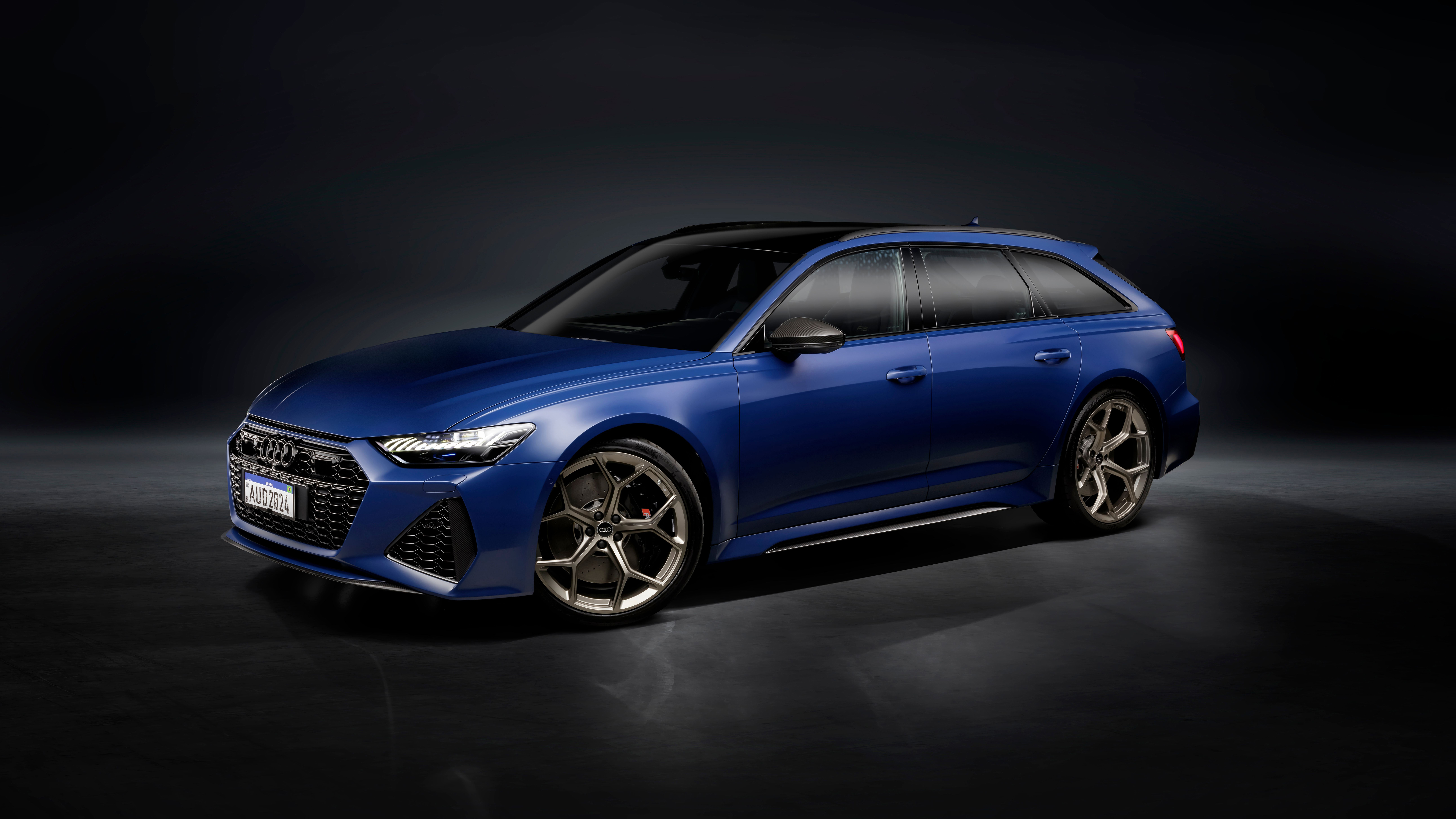 Audi RS 6 Avant, 2024, 5K, 8K, dunkler Hintergrund