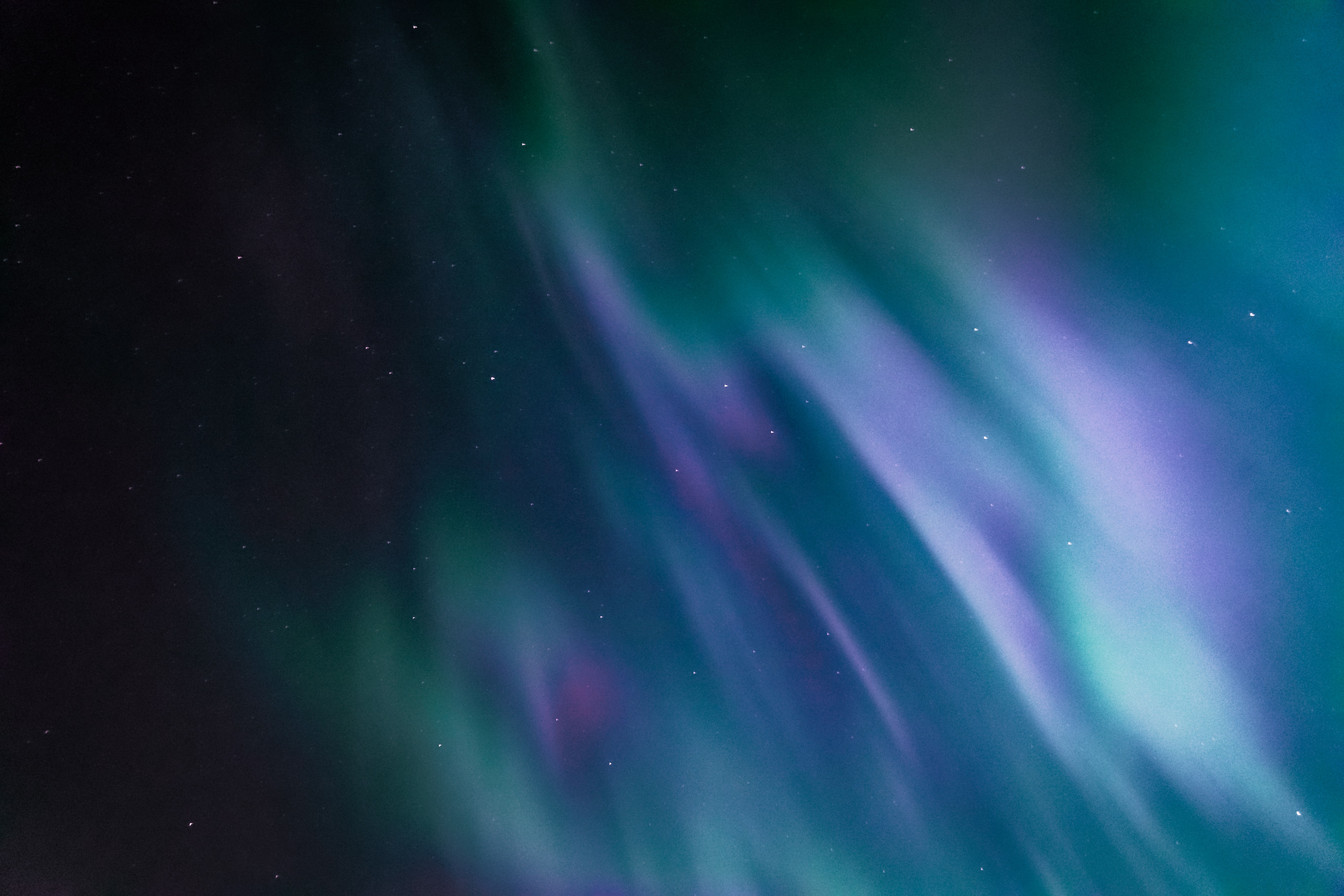 Aurora, Nordlichter, Nachthimmel, Naturphänomene, Sterne, 5K