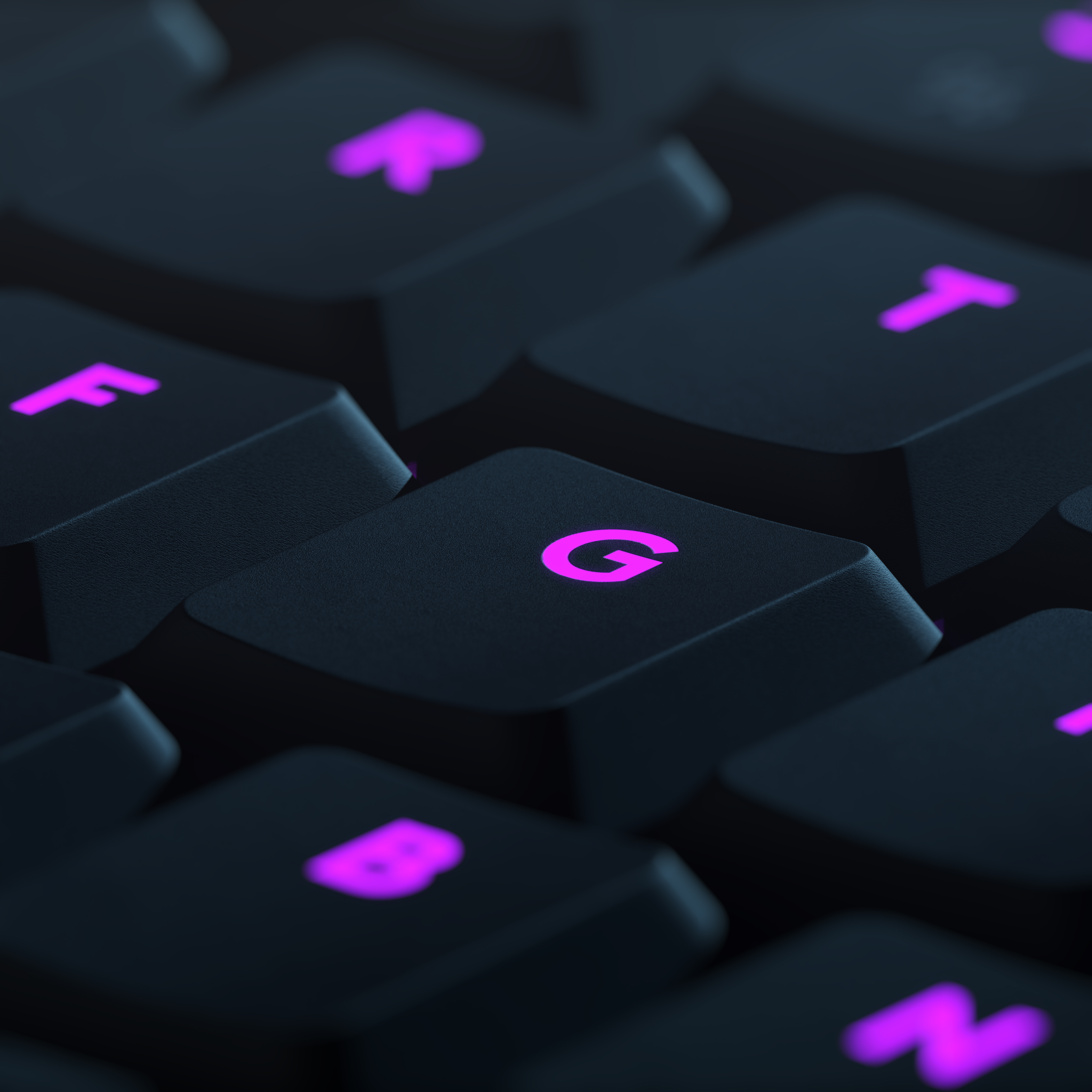 Beleuchtet, Tastatur, Lila Ästhetik, Logitech, 5K