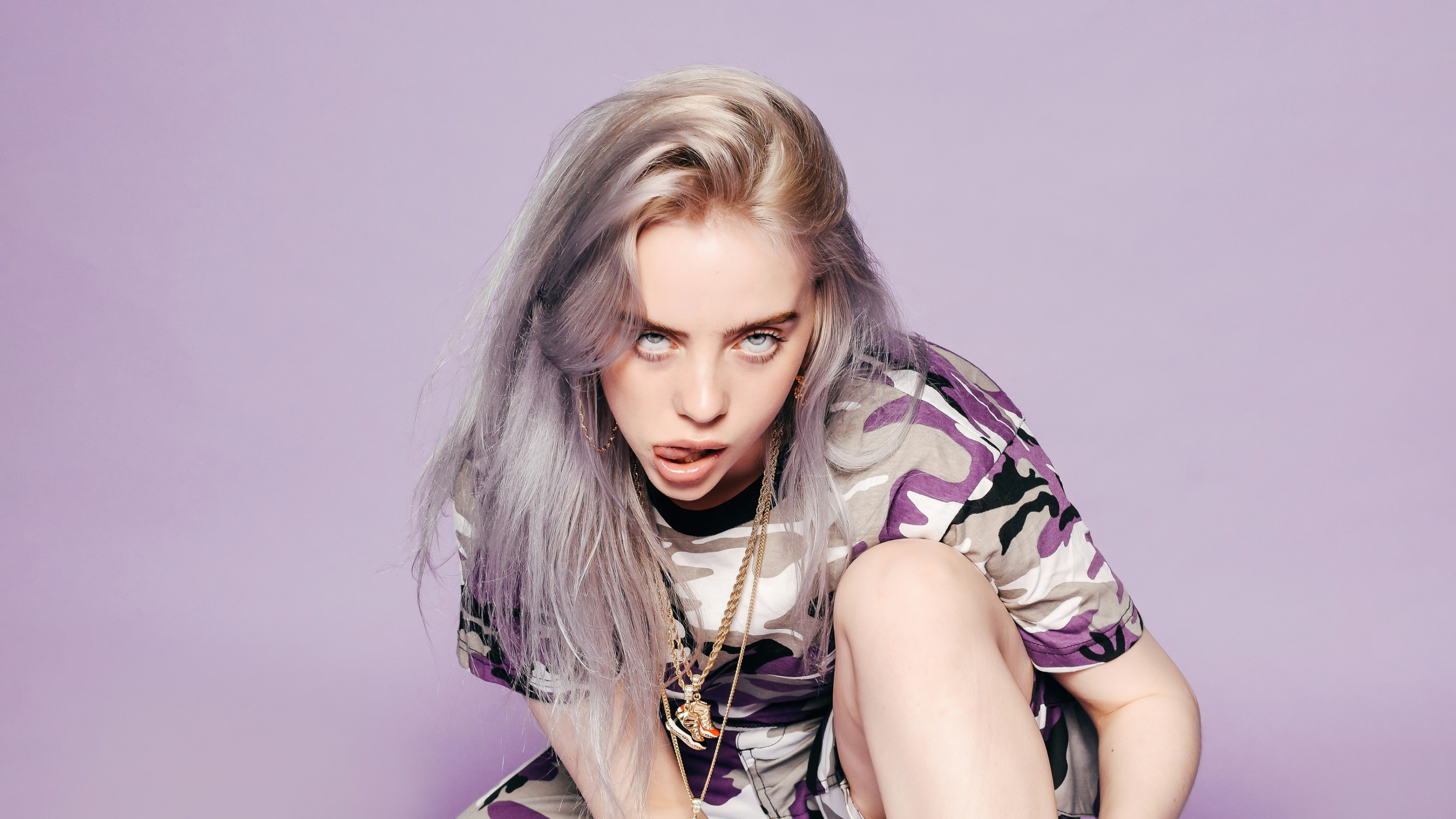 Billie Eilish, Lila Ästhetik, 5K