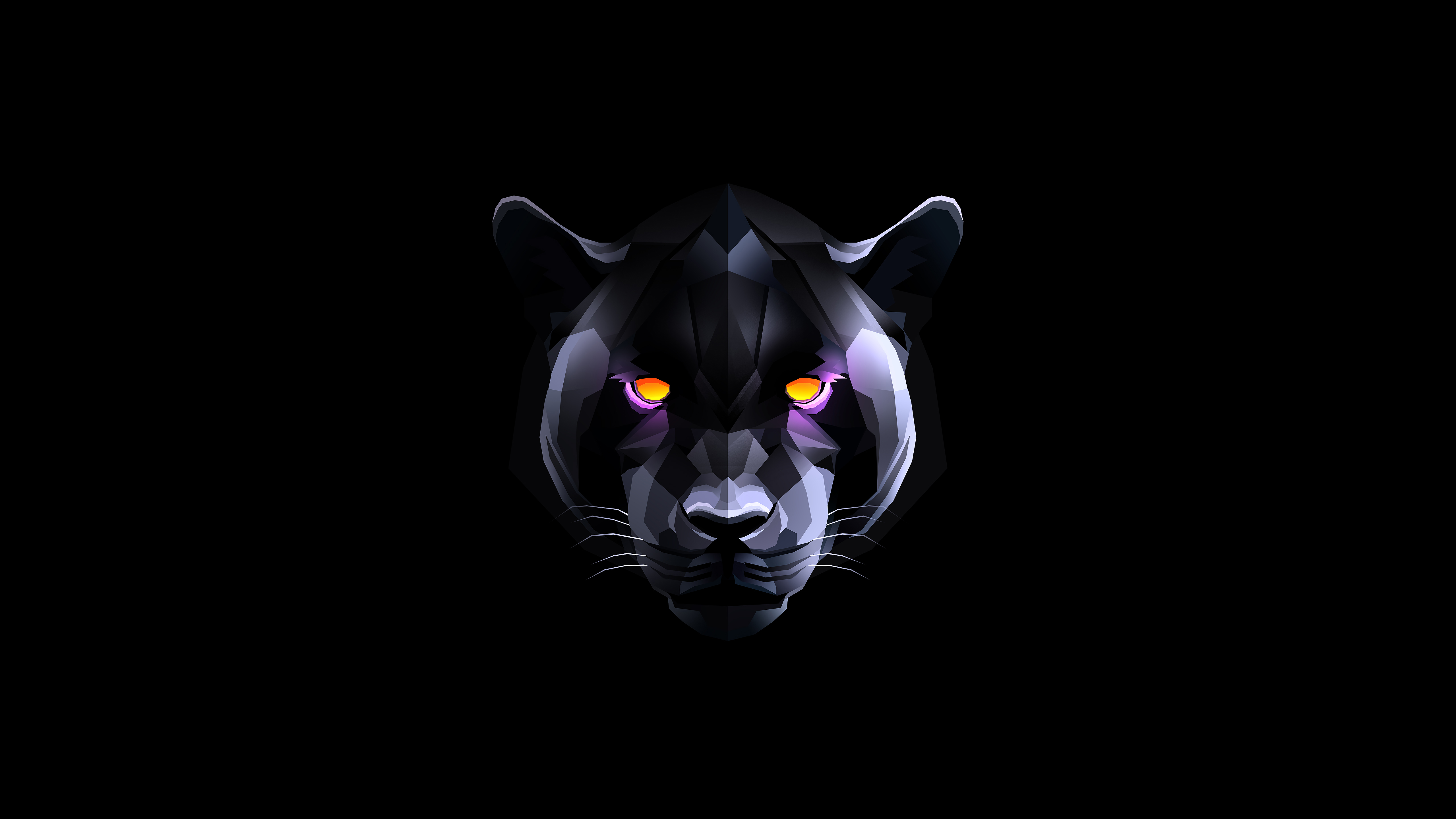 Black Panther, Schwarzer Hintergrund, AMOLED, 5K