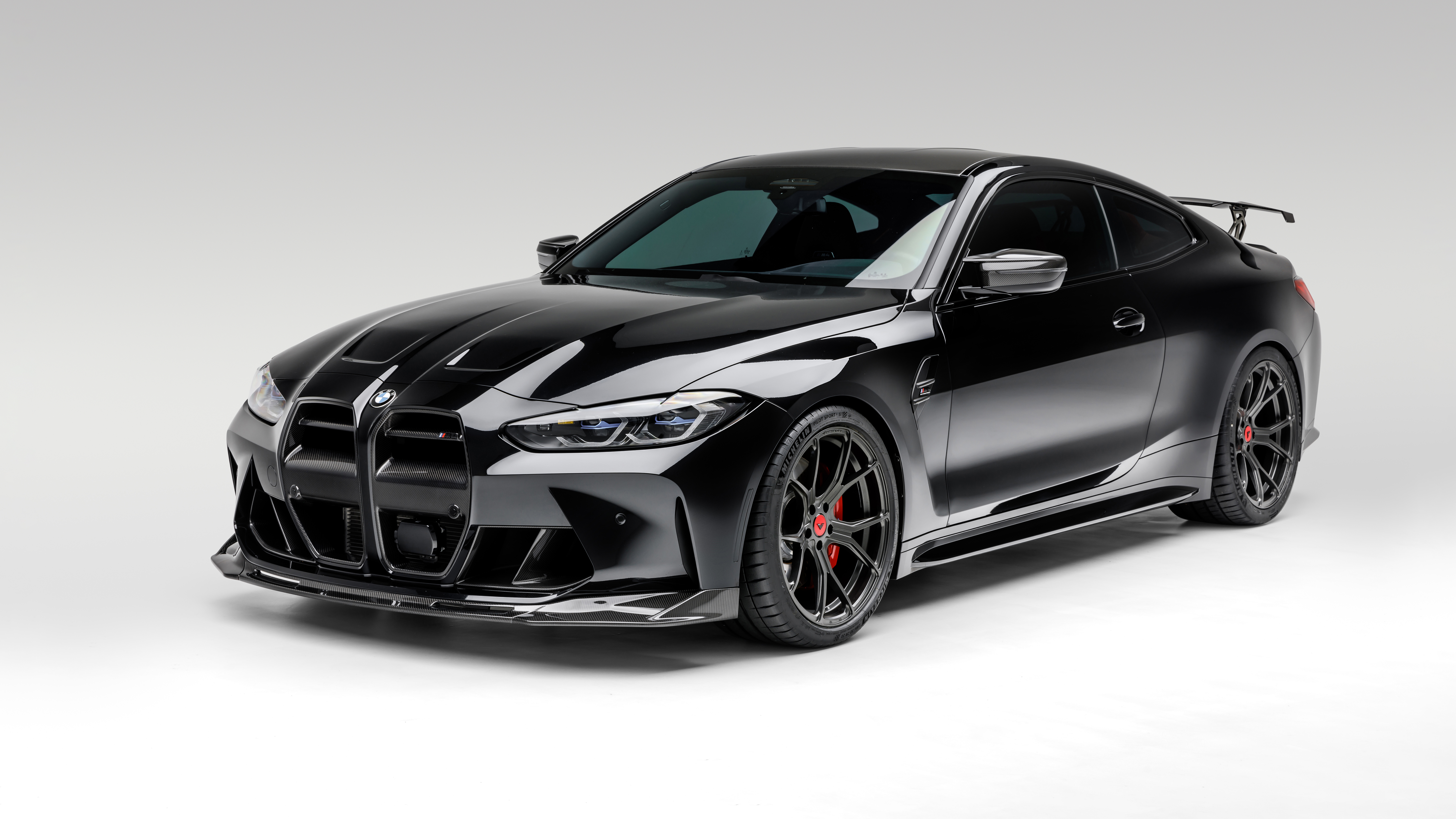 BMW M4, Vorsteiner, 5K, 8K, Schwarze Autos