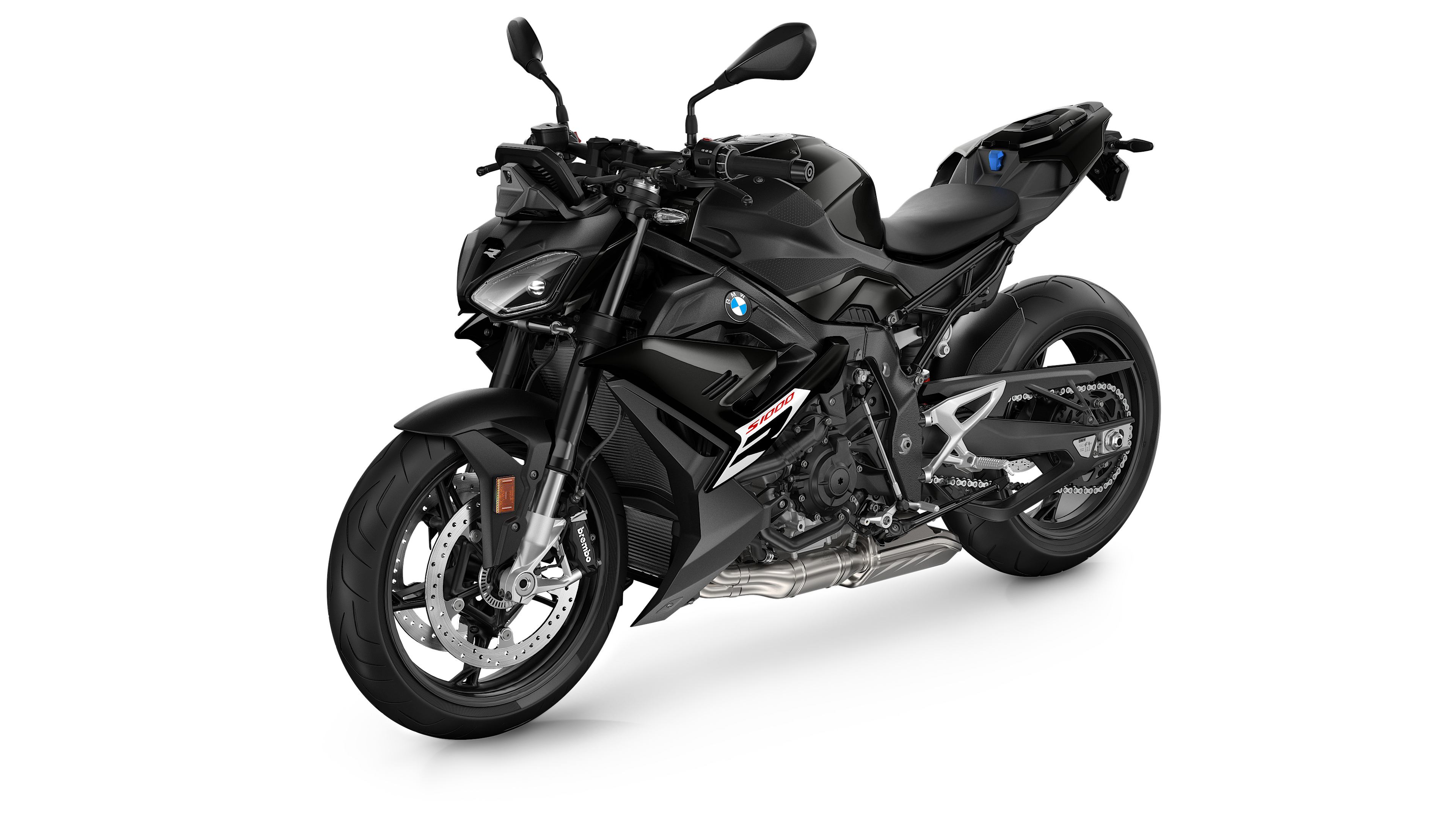 BMW S1000R, 2024, Sportmotorräder, weißer Hintergrund
