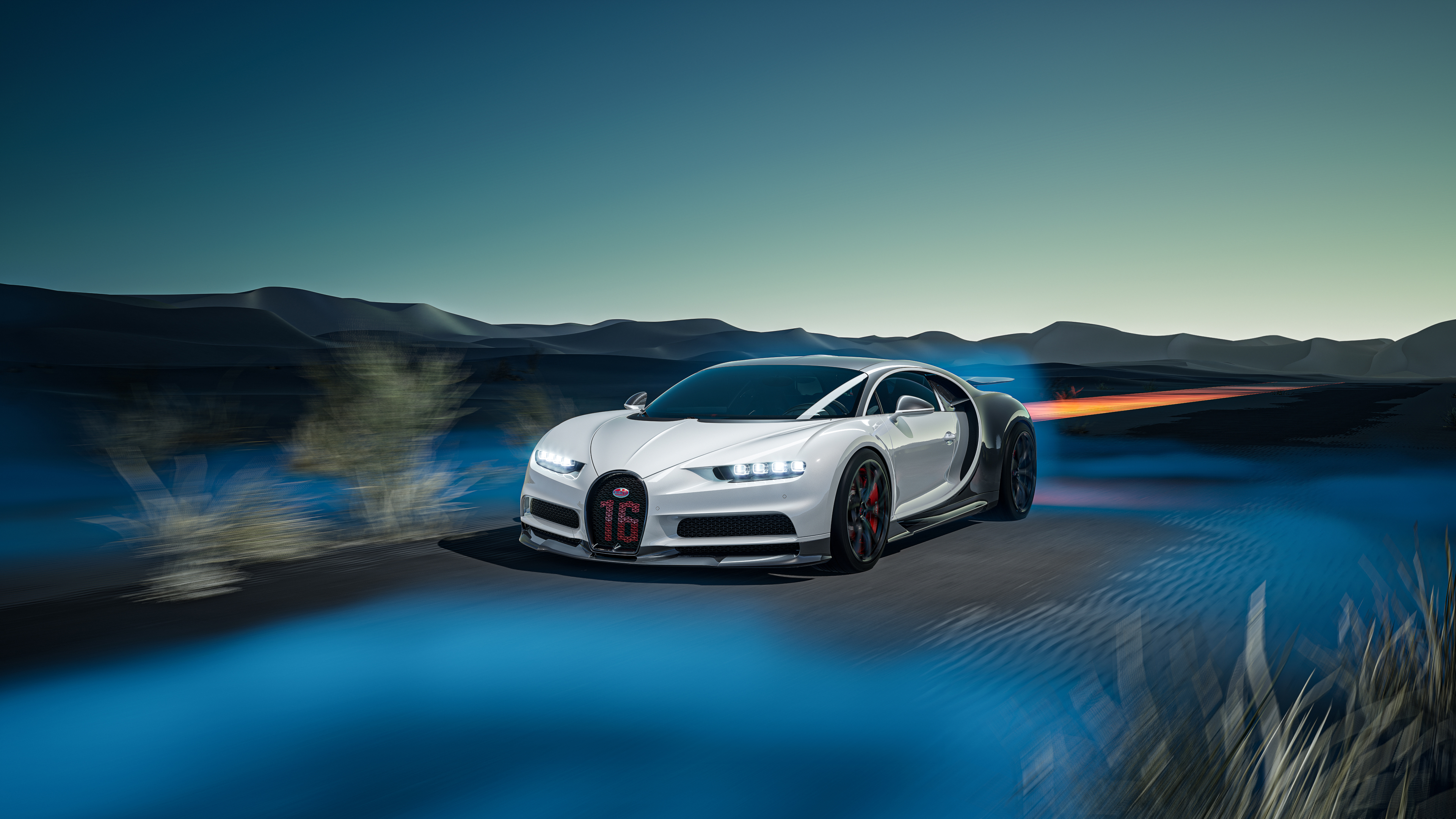 Bugatti Chiron, Ästhetik, CGI, Draußen