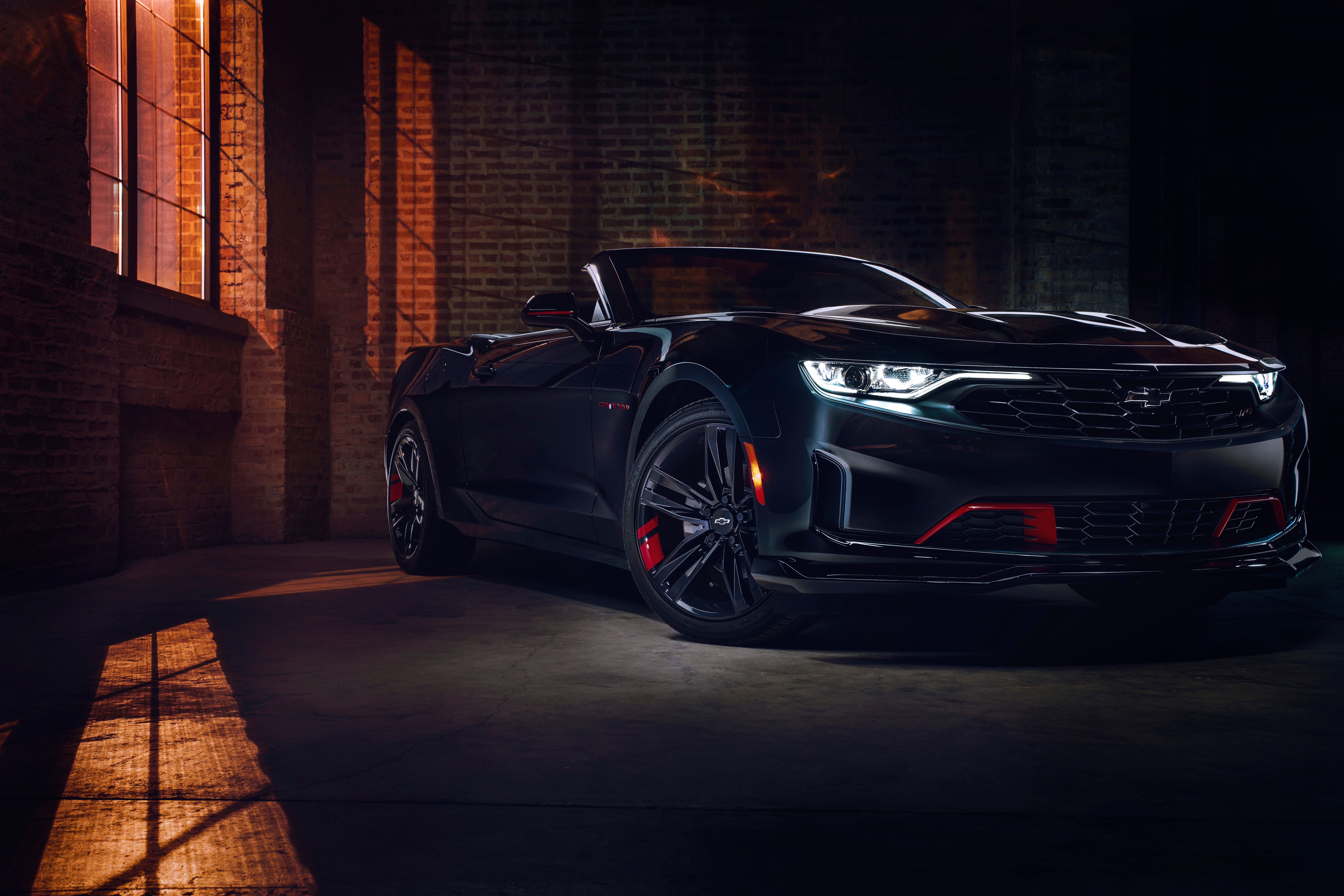 Chevrolet Camaro, 8K, schwarze Autos, 5K