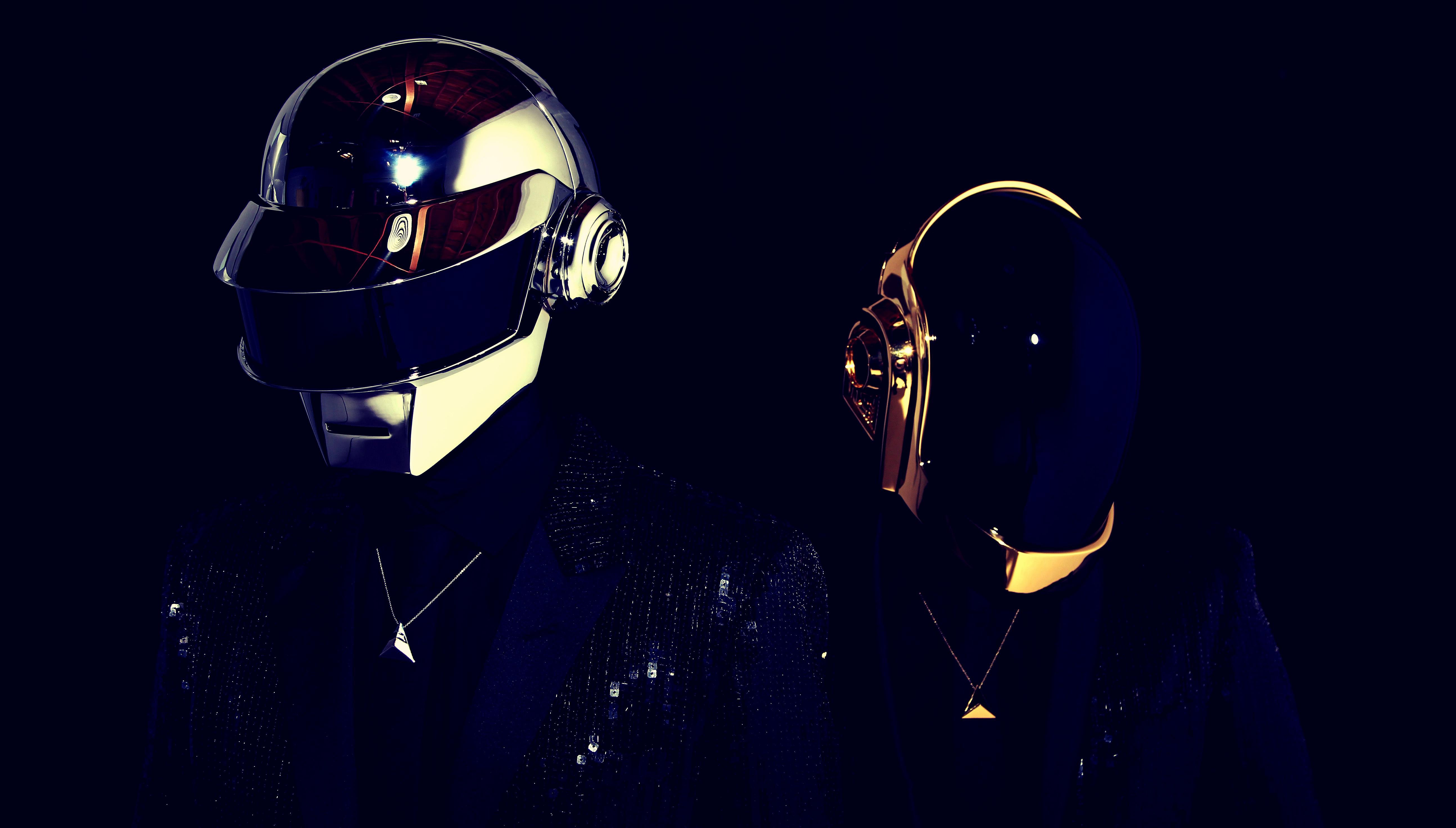 Daft Punk, 5K, Elektronik-Musikduo, Schwarzer Hintergrund