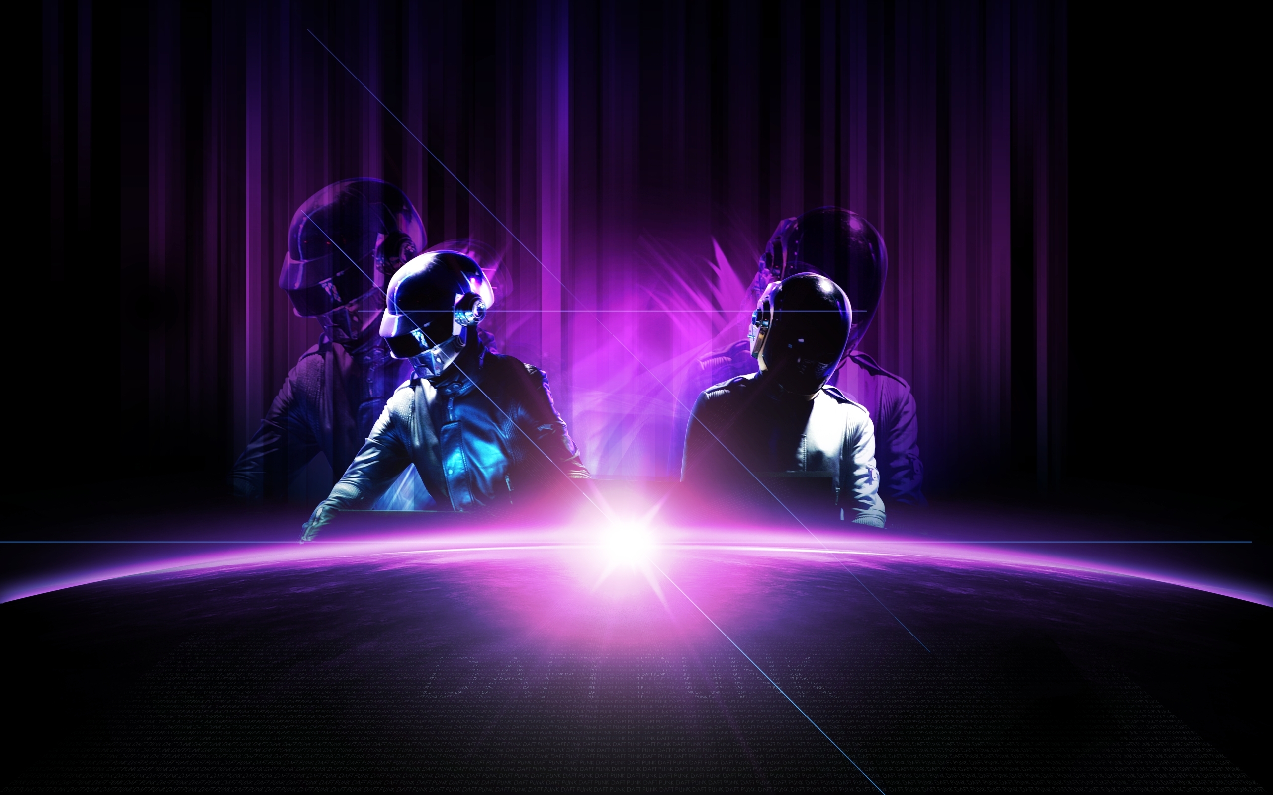 Daft Punk, Live-Konzert, Elektronik-Musikduo, Lila, Neon