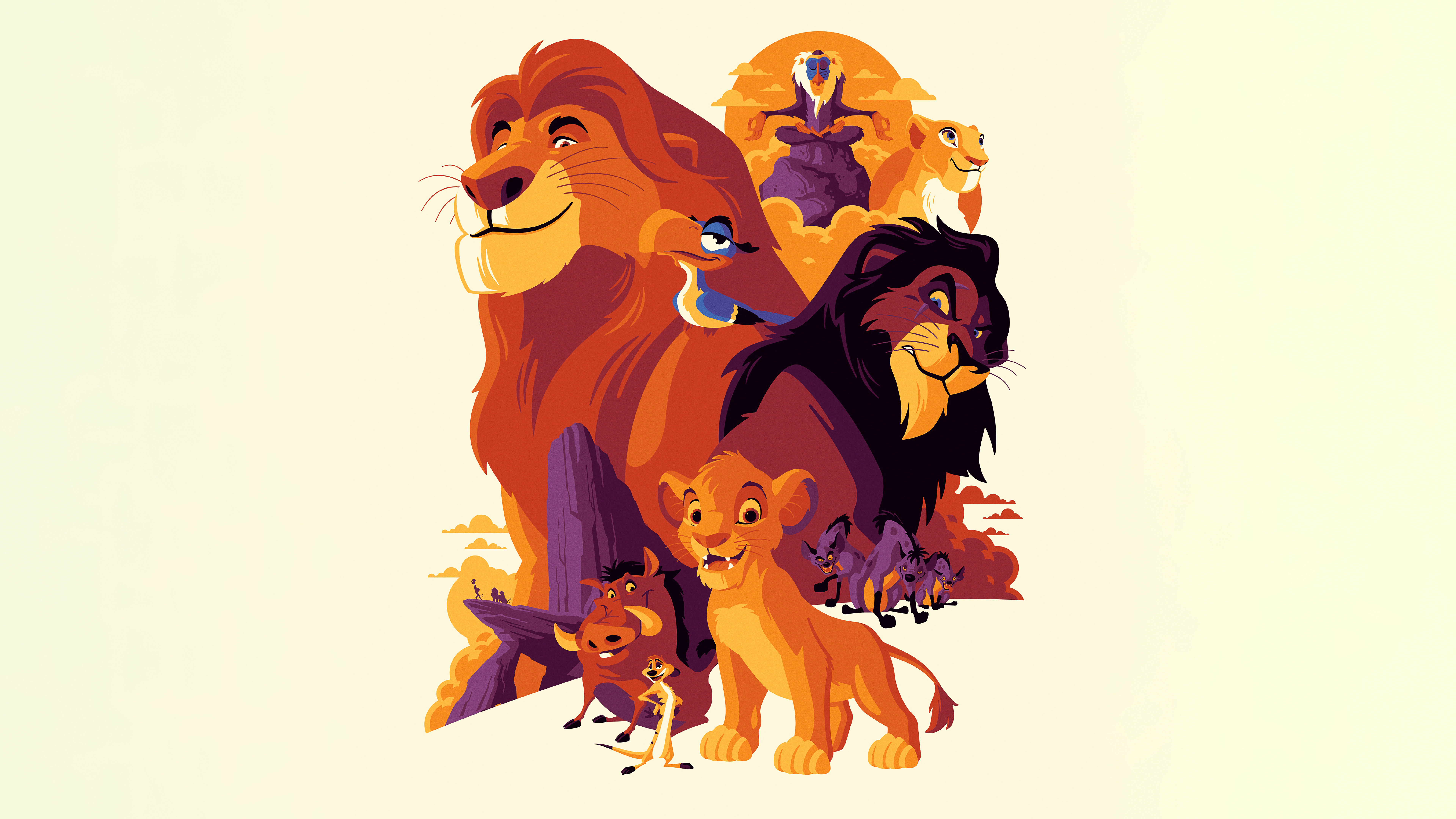 Der König der Löwen, Illustration, 5K, 8K