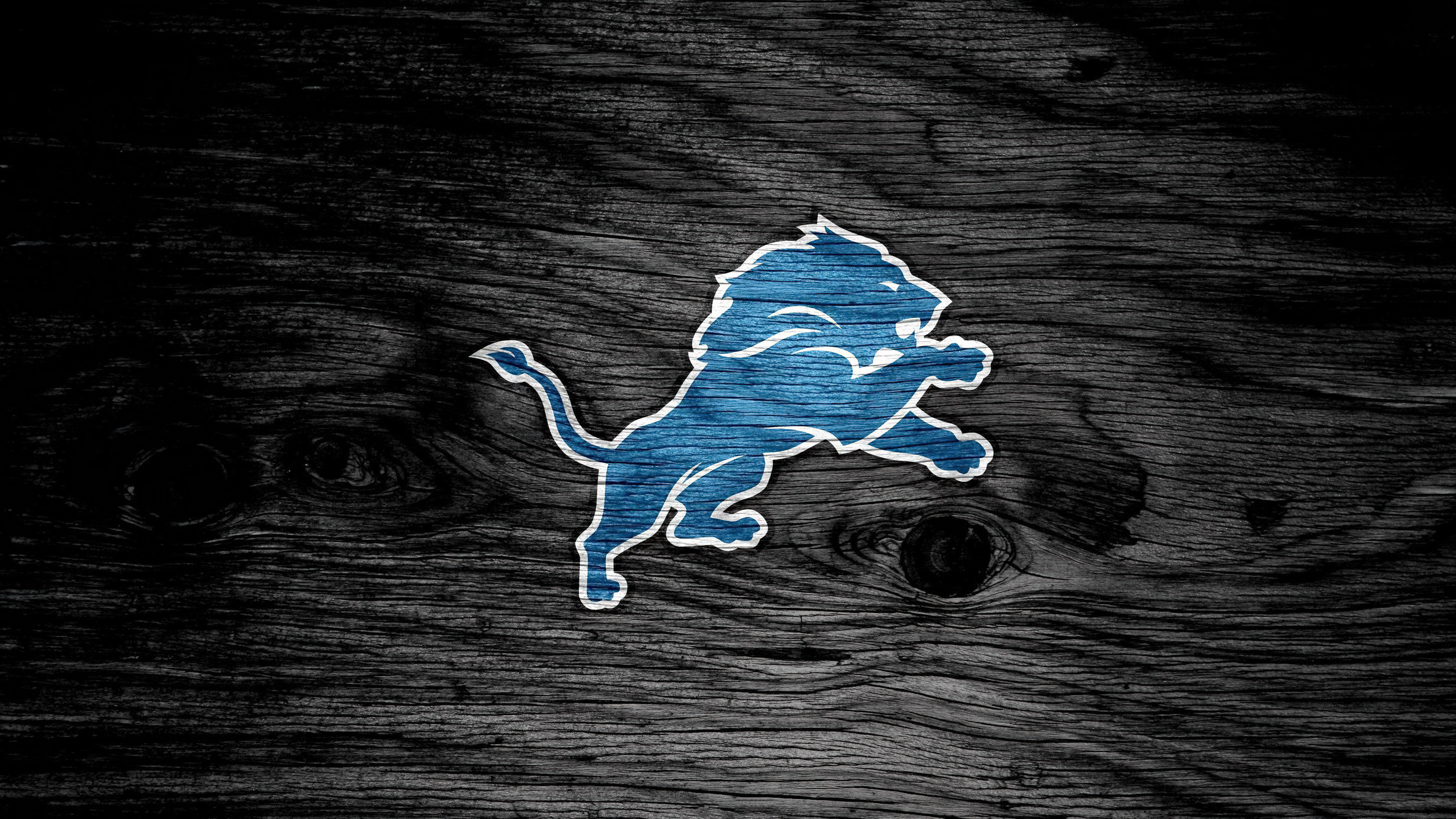 Detroit Lions, Dunkler Hintergrund, American-Football-Team, NFL-Team, 5K