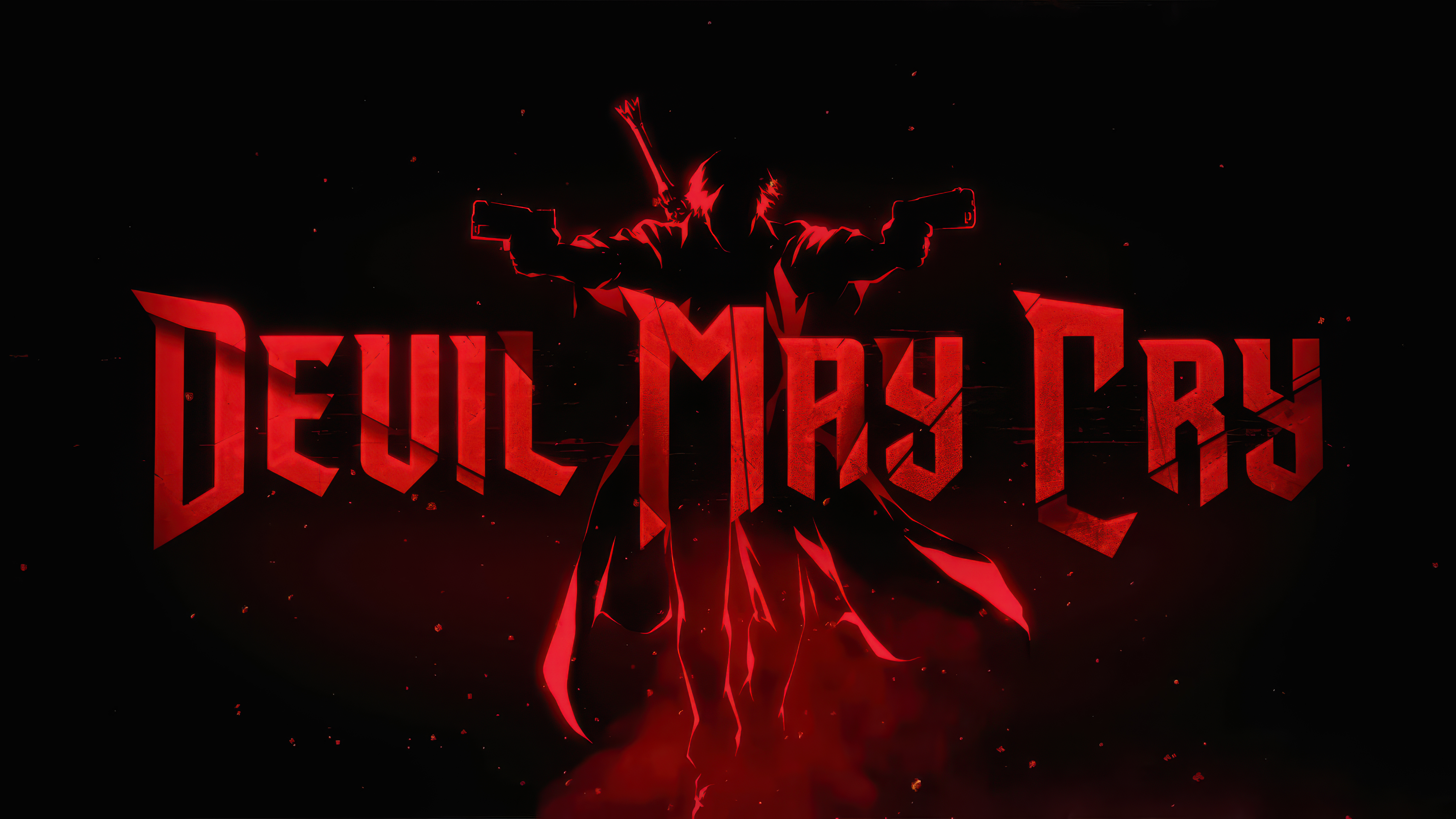 Devil May Cry, Netflix-Serie, Dunkler Hintergrund, Dunkelrot, Serie von 2025, Dante, 5K