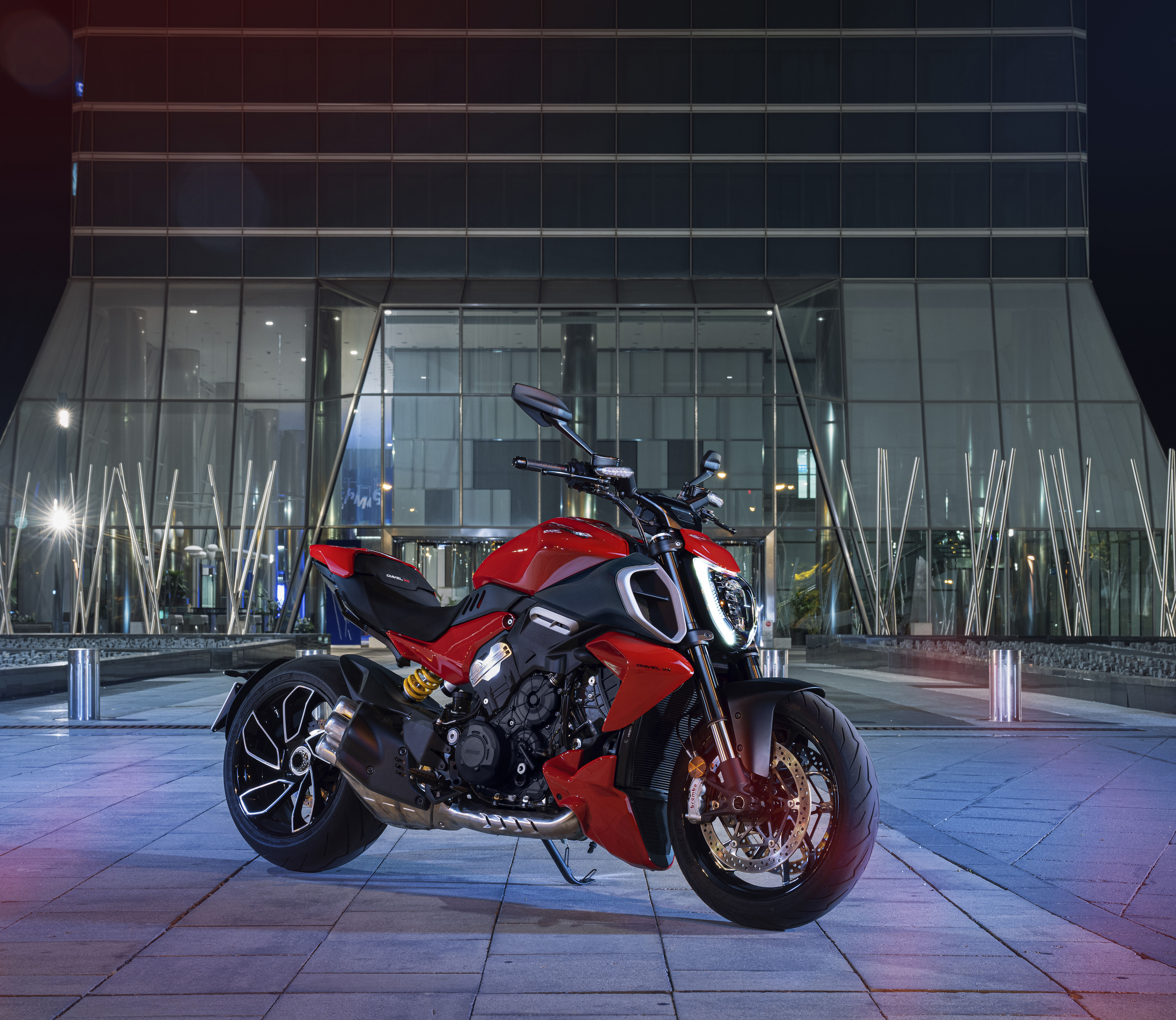 Ducati Diavel V4, Ästhetisch, Sportmotorräder, Muscle Cruiser, 5K, 2023, Sport-Cruiser