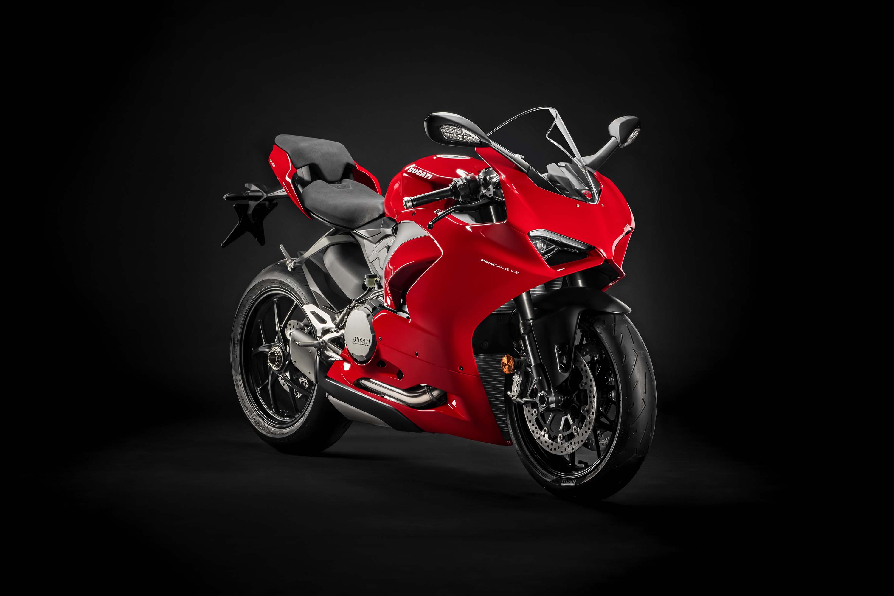 Ducati Panigale V2, 2020, Sportmotorräder, Schwarzer Hintergrund