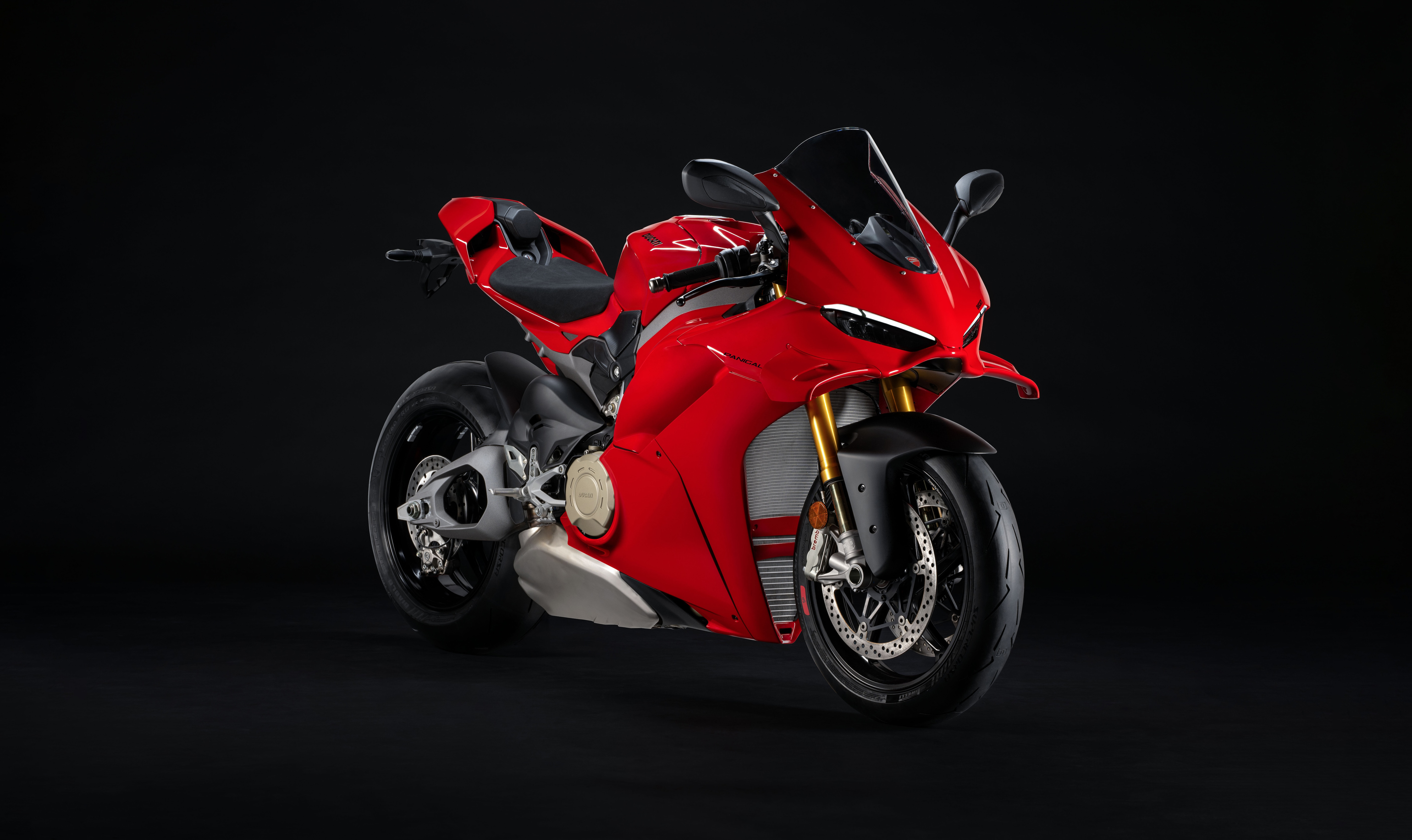 Ducati Panigale V4 S, 2025, Dunkler Hintergrund, Sportmotorräder, 5K