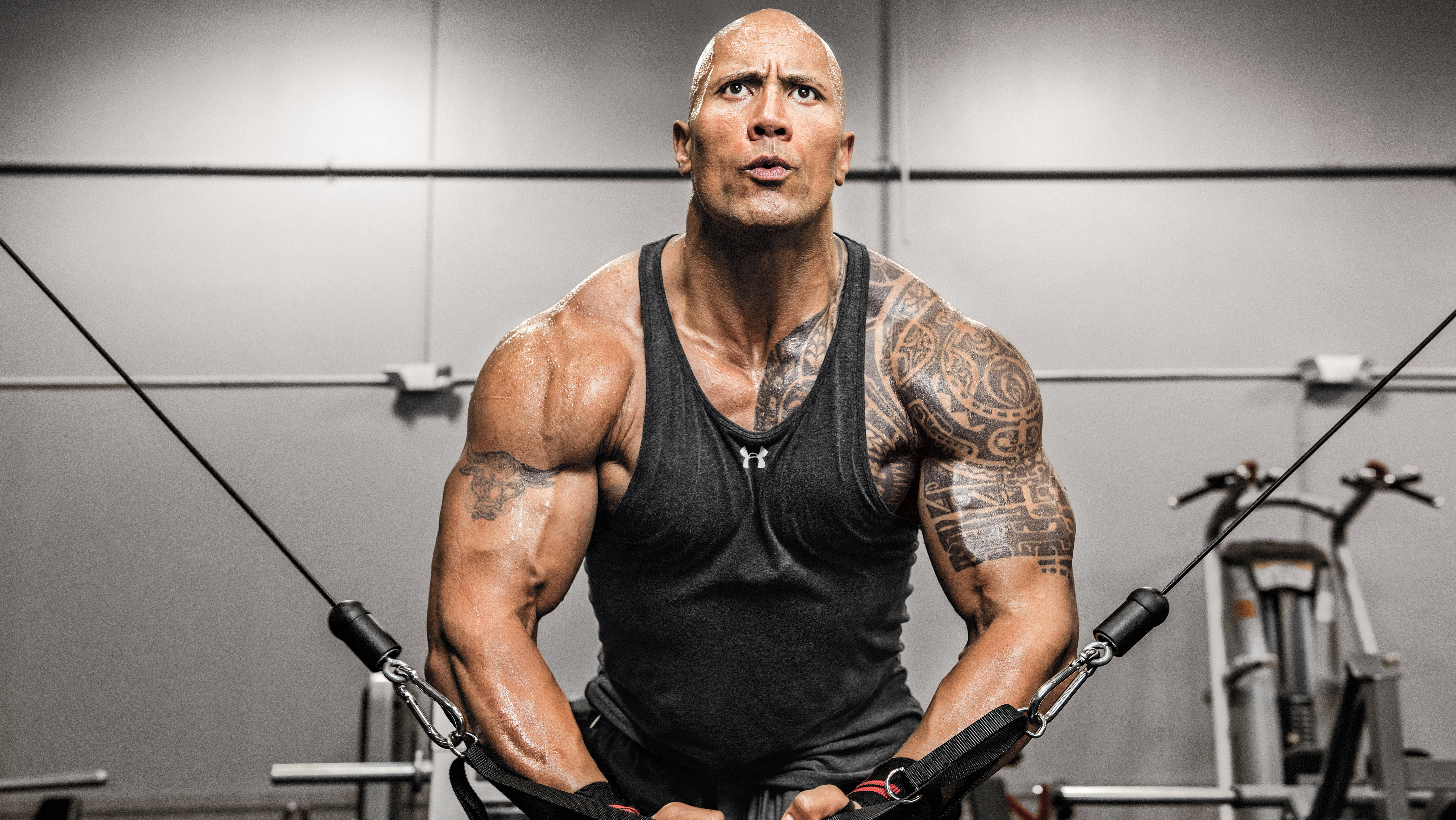 Dwayne Johnson, Gewichtheben, Workout, Fitnessstudio, 5K, 8K