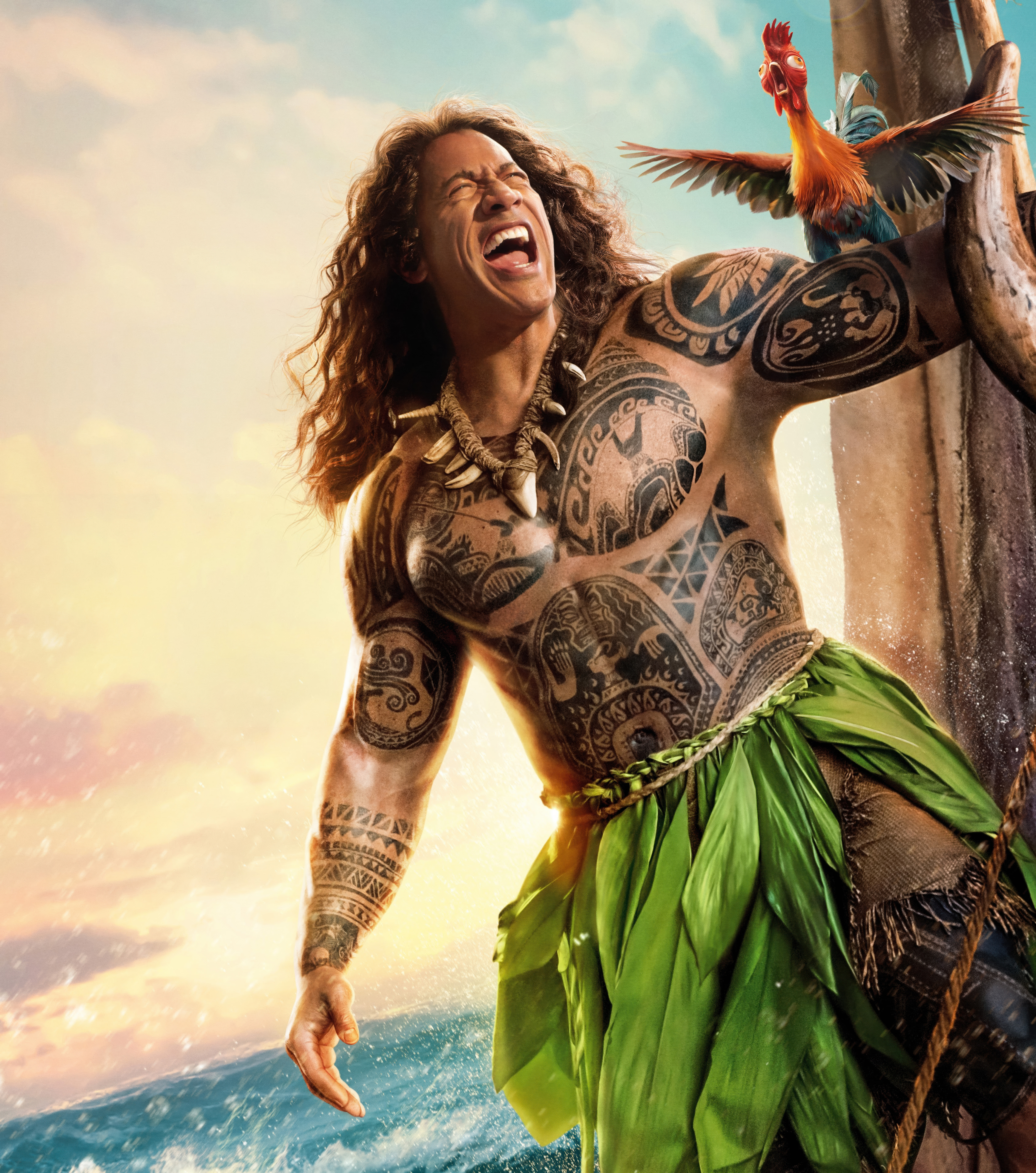 Dwayne Johnson, Maui, Moana (2026), 5K, Filme von 2026
