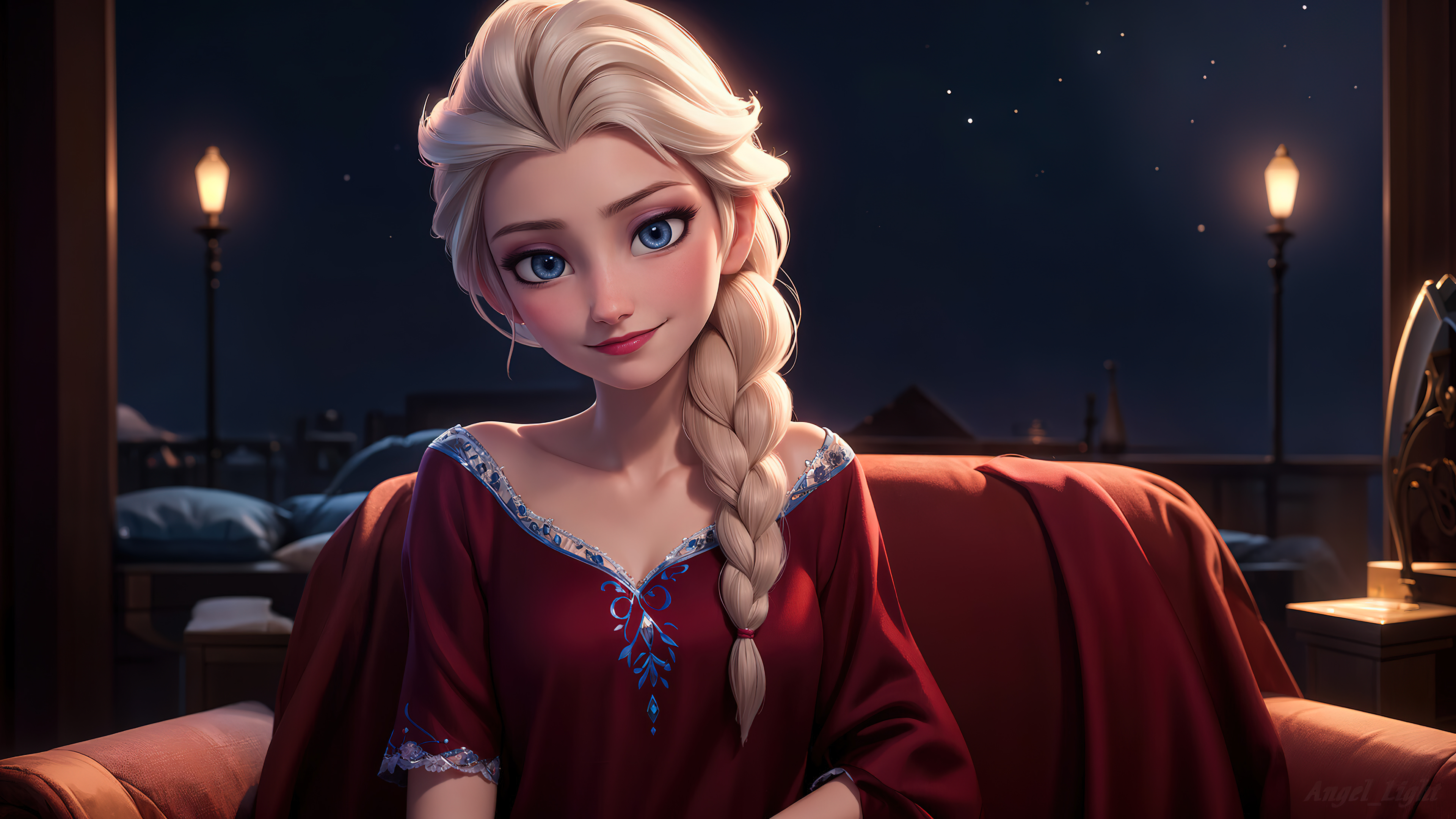 Elsa, KI-Kunst, Frozen, Concept Art
