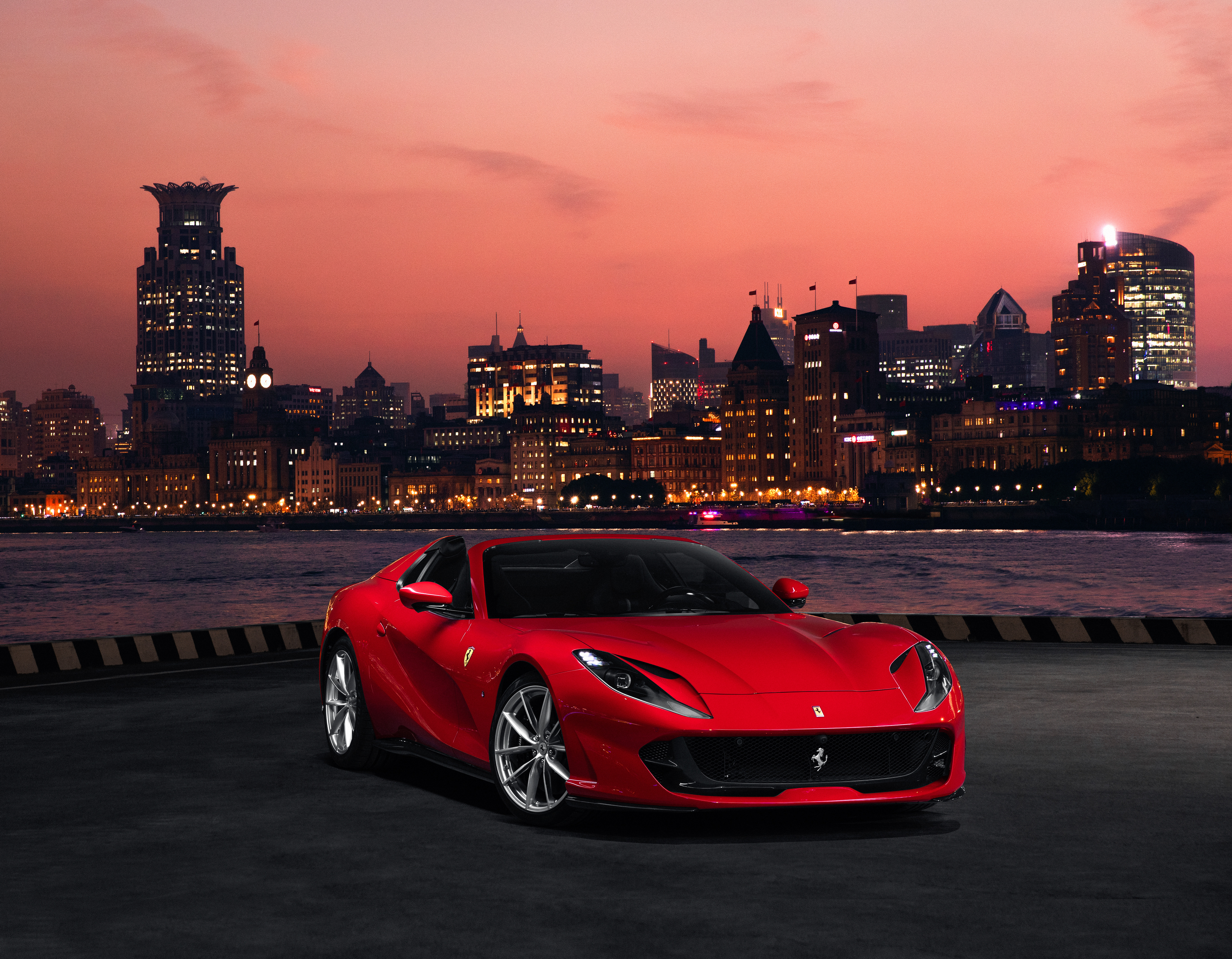Ferrari 812 GTS, Rote Autos, 5K