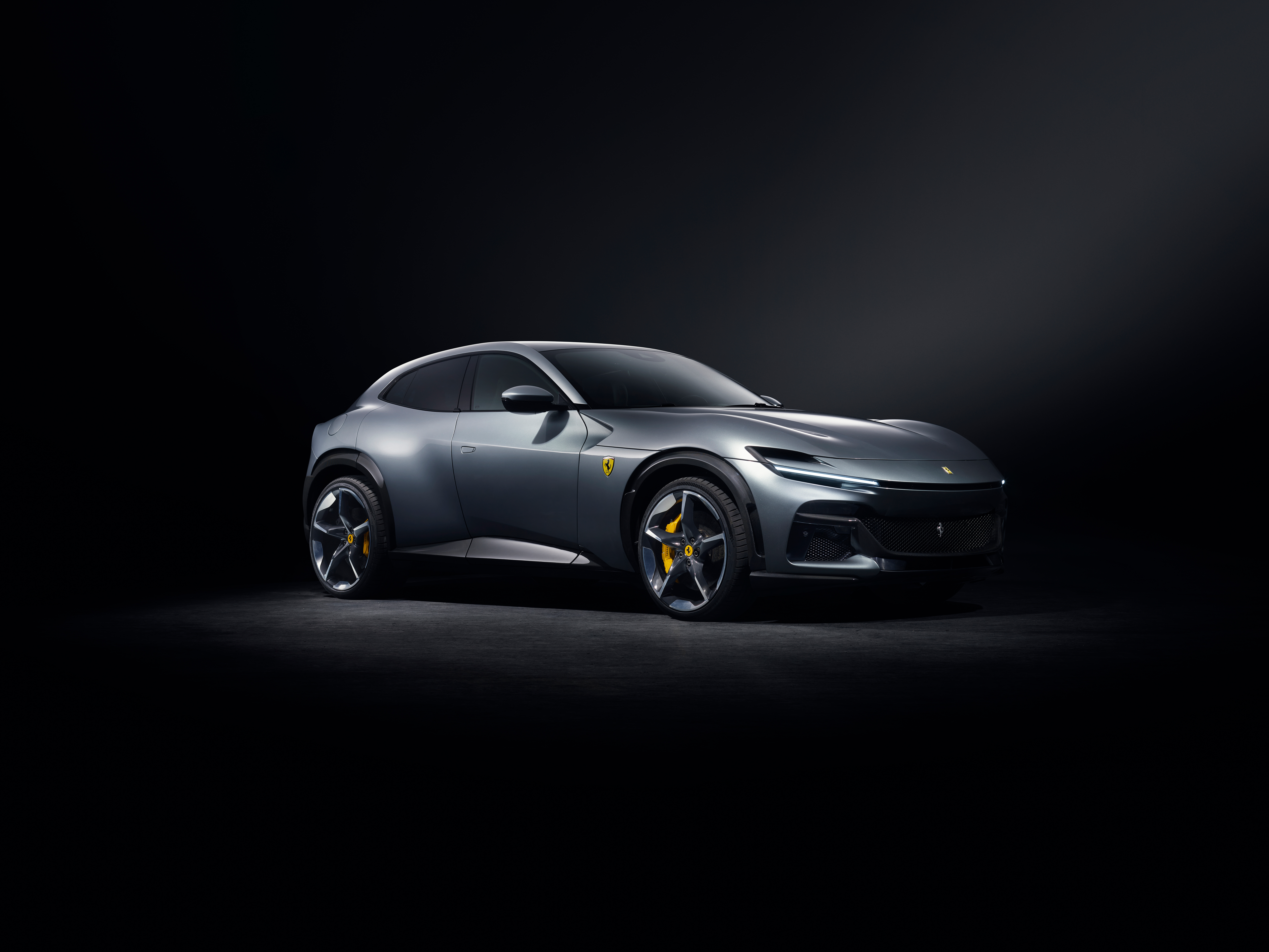 Ferrari Purosangue, SUV, Dunkler Hintergrund, 2022, 5K, 8K
