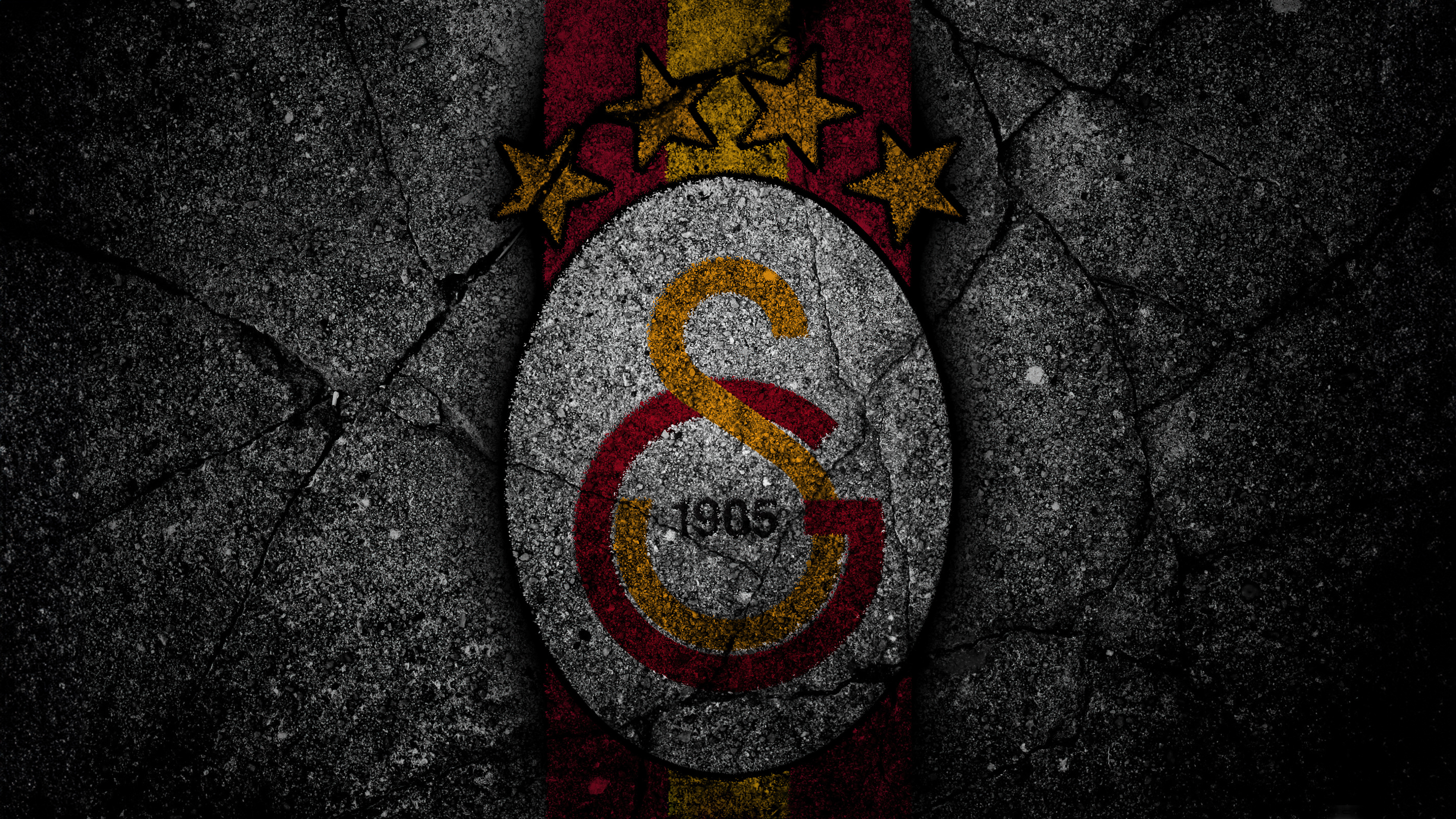Galatasaray, Dunkler Hintergrund, Fußballverein, 5K