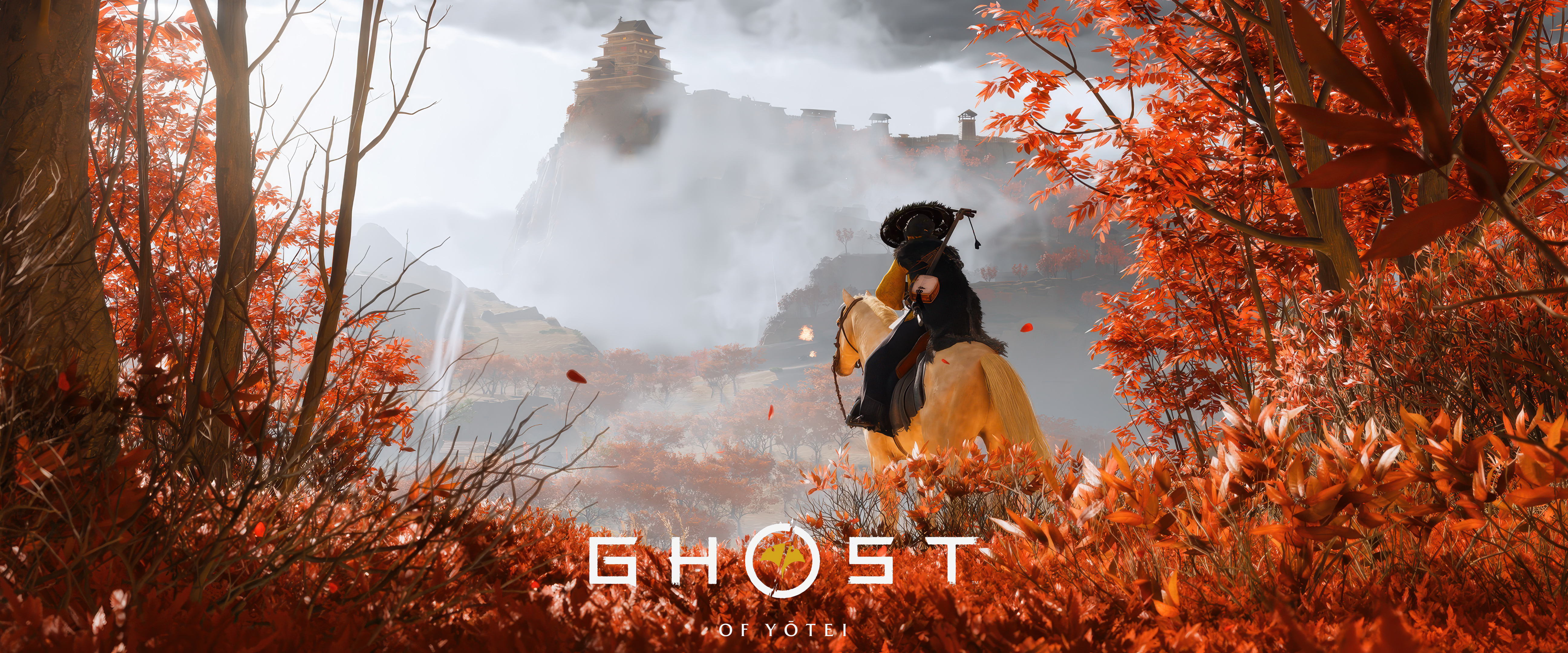 Ghost of Yotei, Herbstlandschaft, Ultrawide, Spiele 2025, Atsu (Ghost of Yotei)