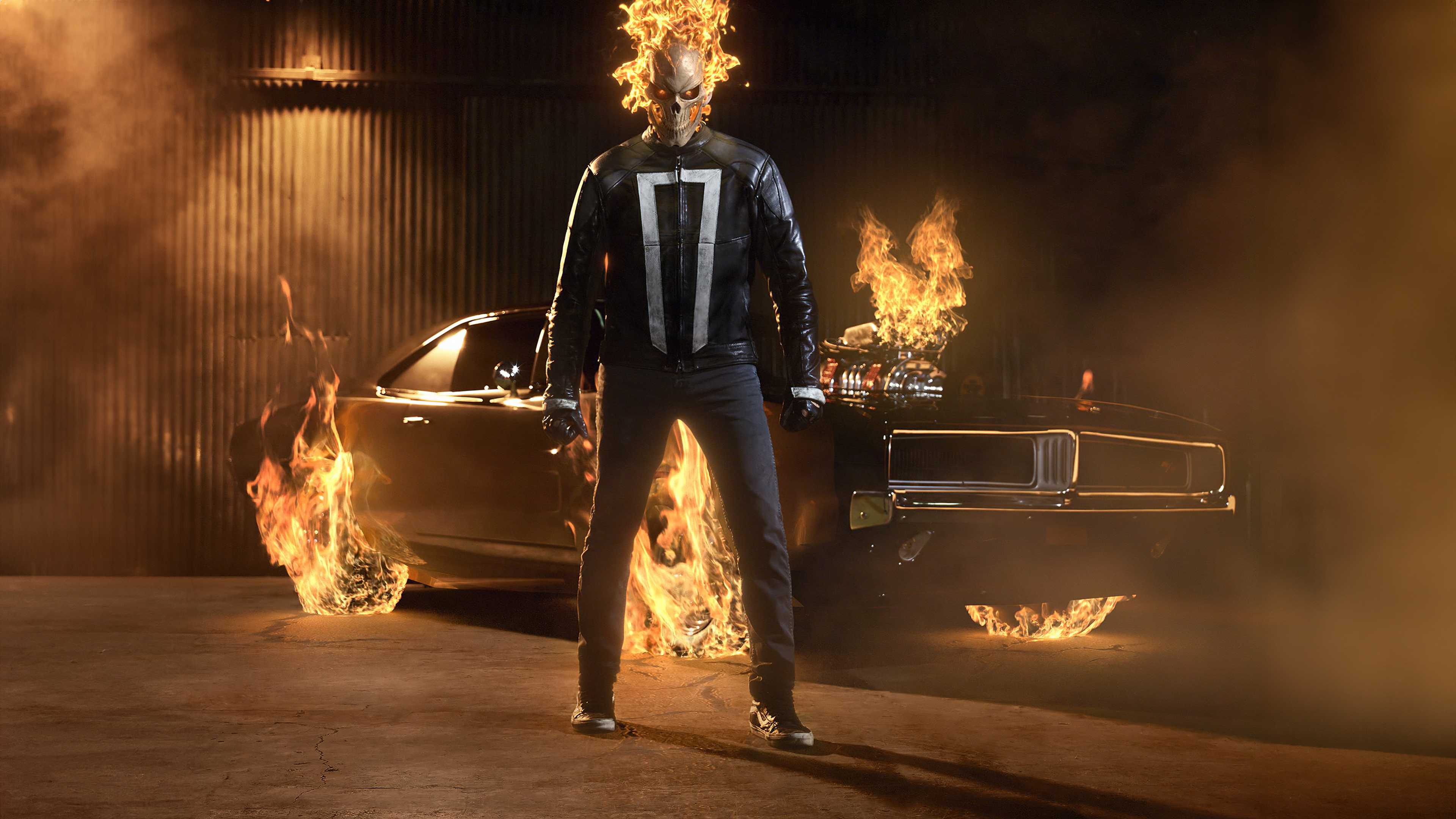 Ghost Rider, Poster, Feuer, Marvel-Superhelden, Totenkopf