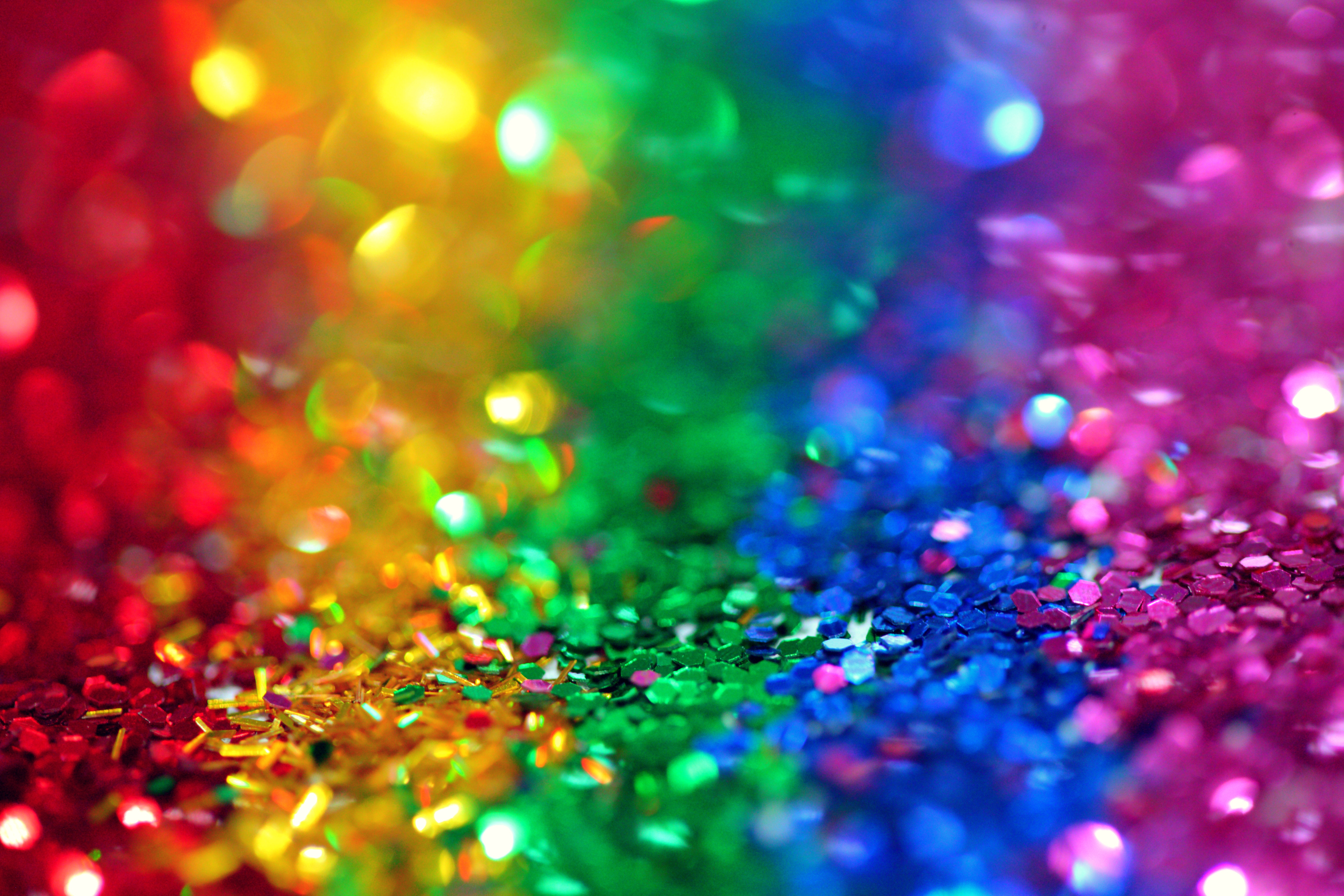 Glitzer, Bunt, Mehrfarbig, Bokeh, Gemischt, Pailletten, 5K