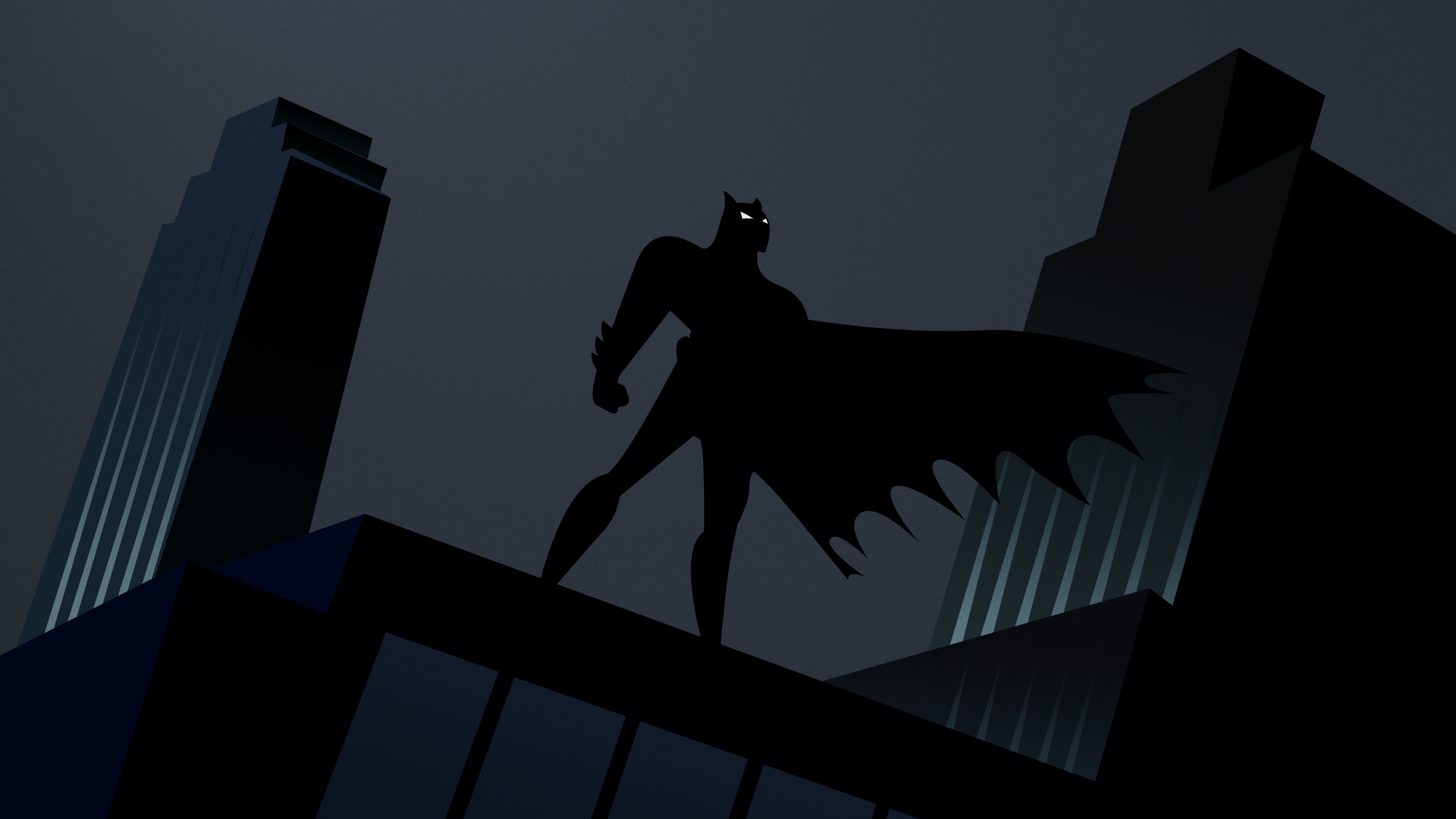 Gotham, Batman, Silhouette, 5K, Dunkle Ästhetik