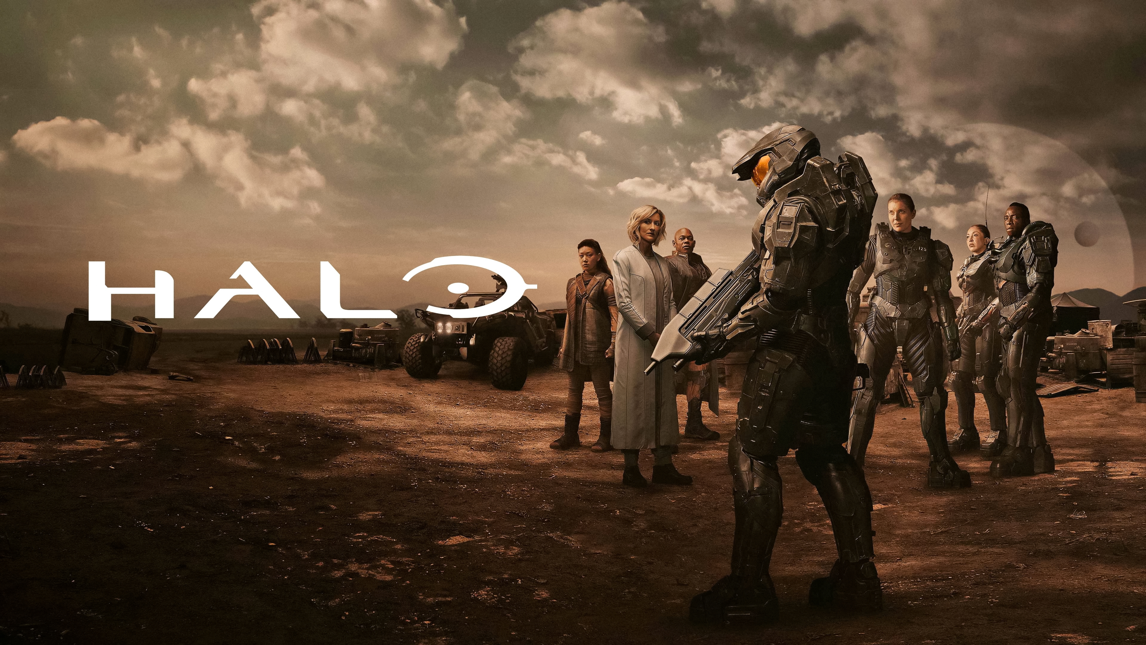 Halo, Serie von 2022, Master Chief, Natascha McElhone, Bokeem Woodbine, Pablo Schreiber, Bentley Kalu, Kate Kennedy, Natasha Culzac, Yerin Ha, Fernsehserie