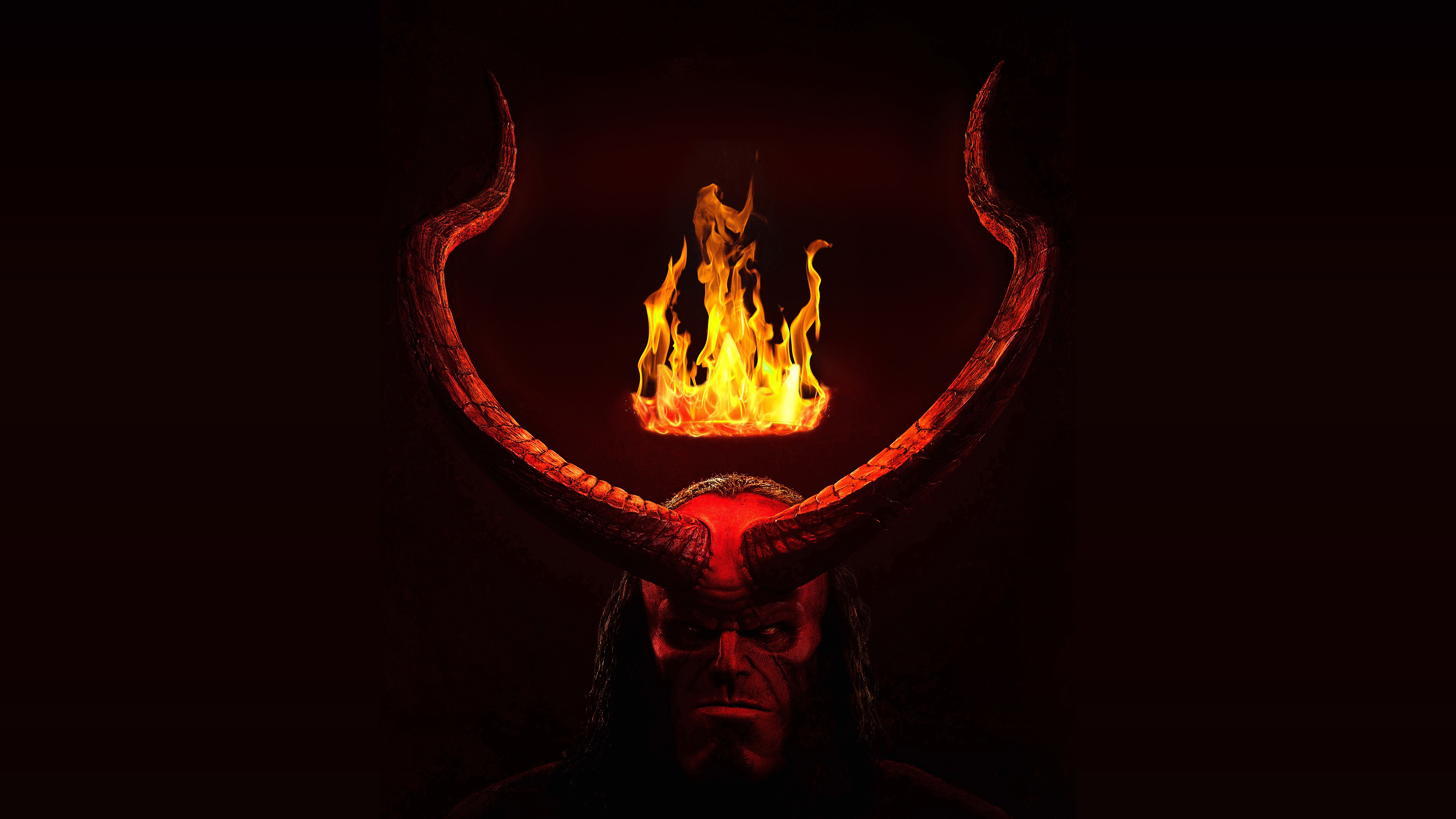 Hellboy, 5K, Filmposter, Dunkler Hintergrund, Superheld