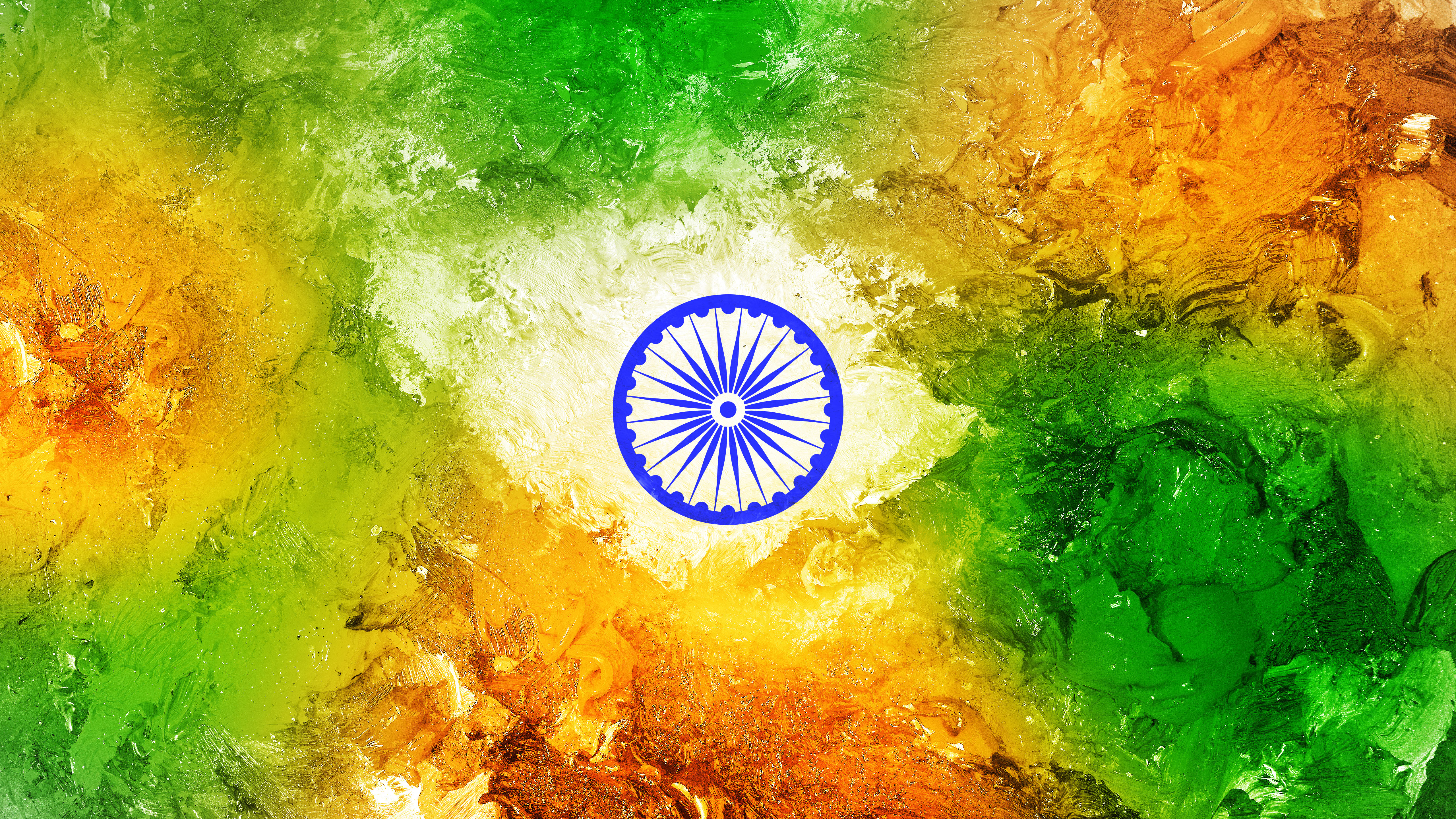 Indische Flagge, 5K, Trikolore, Nationalflagge, Flagge Indiens