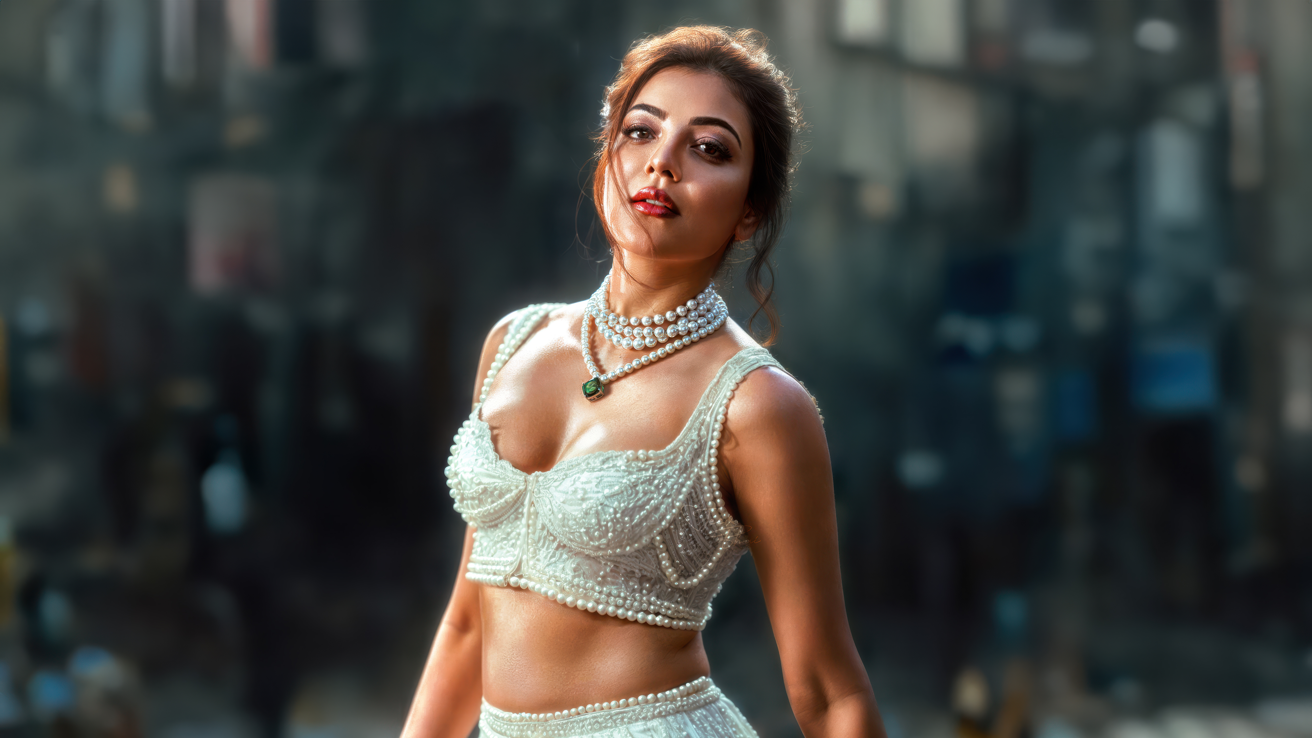 Kajal Aggarwal, Heiße Schauspielerin, 5K, Indische Schauspielerin