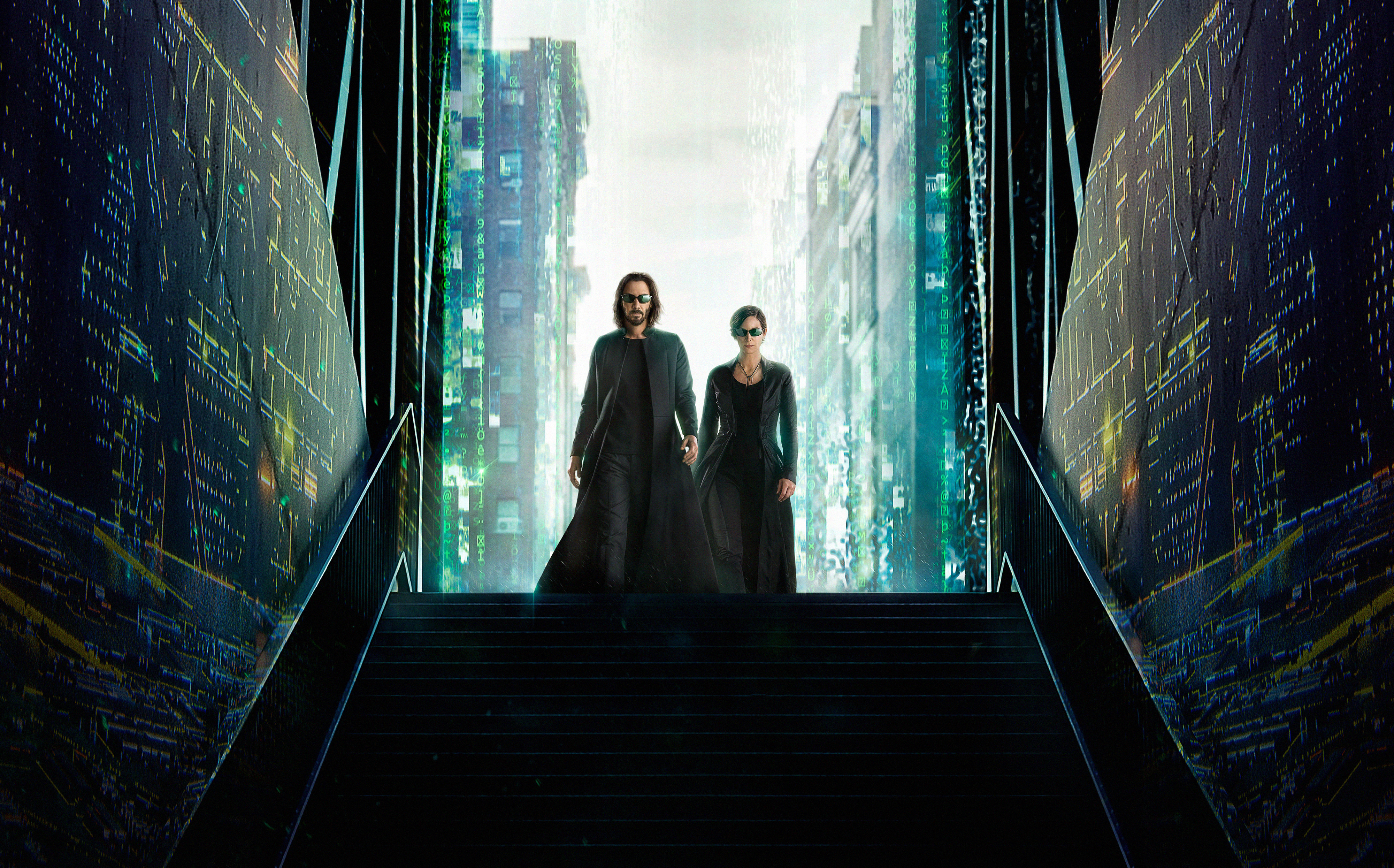 Keanu Reeves, Carrie-Anne Moss, The Matrix Resurrections, Neo, Trinity, Filme 2021