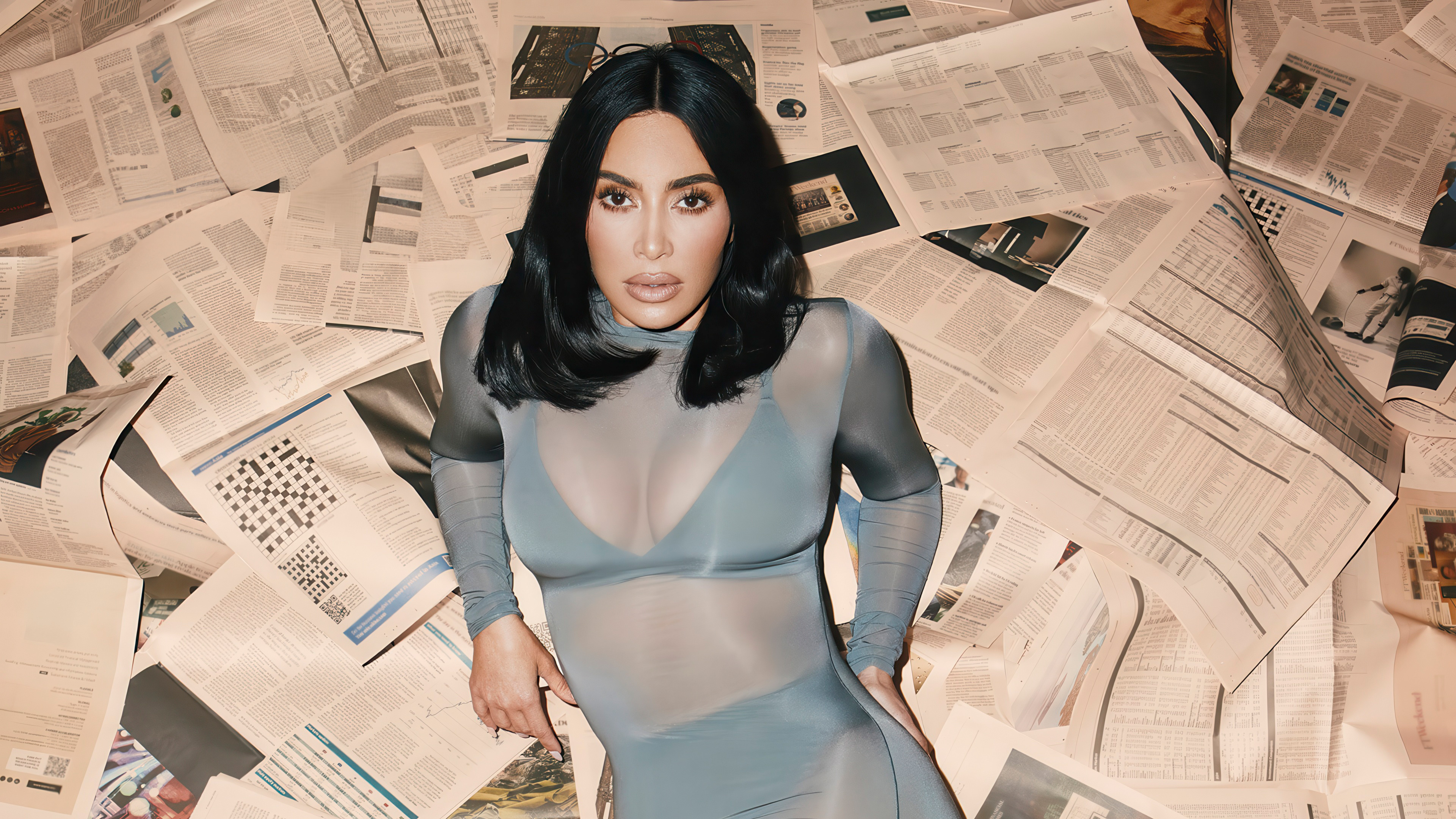 Kim Kardashian, Fotoshooting, 2024, amerikanische Prominente