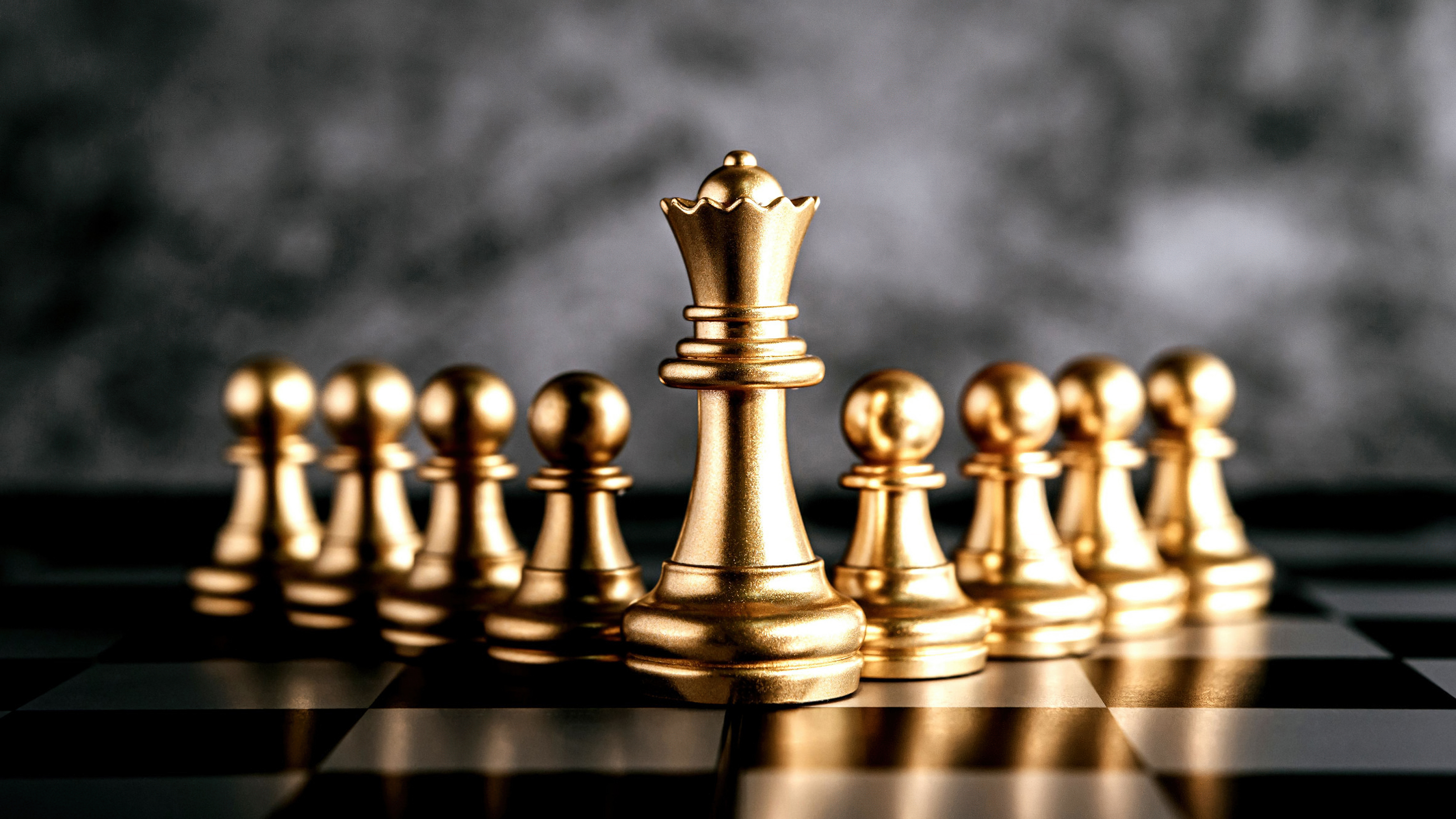 König (Schach), Schachbrett, Bauer (Schach), Ultrawide, 5K, Schachfiguren