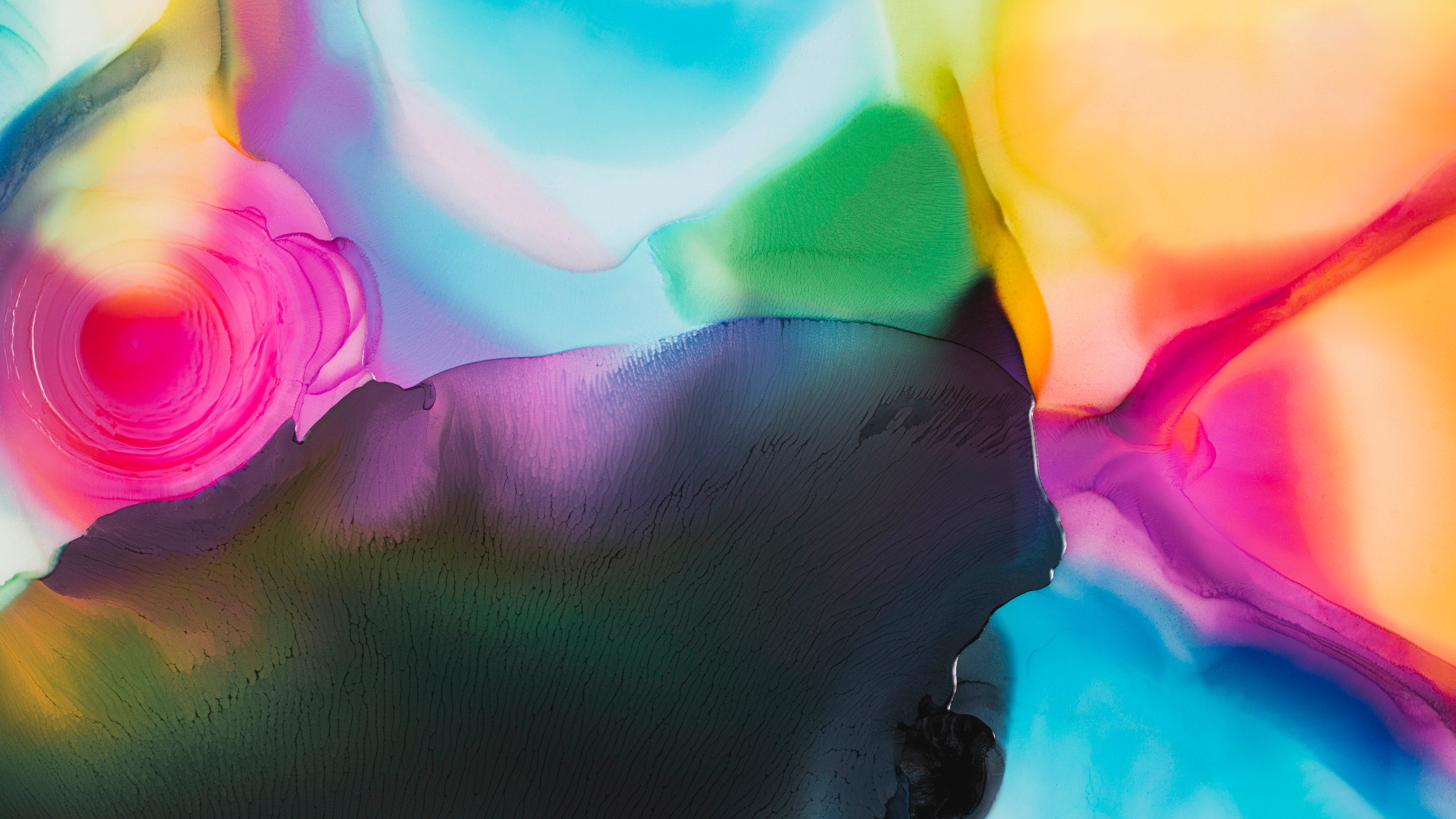 Kreativ, Flüssige Kunst, Farbenfroh, Fluid, Wellen, Hintergründe