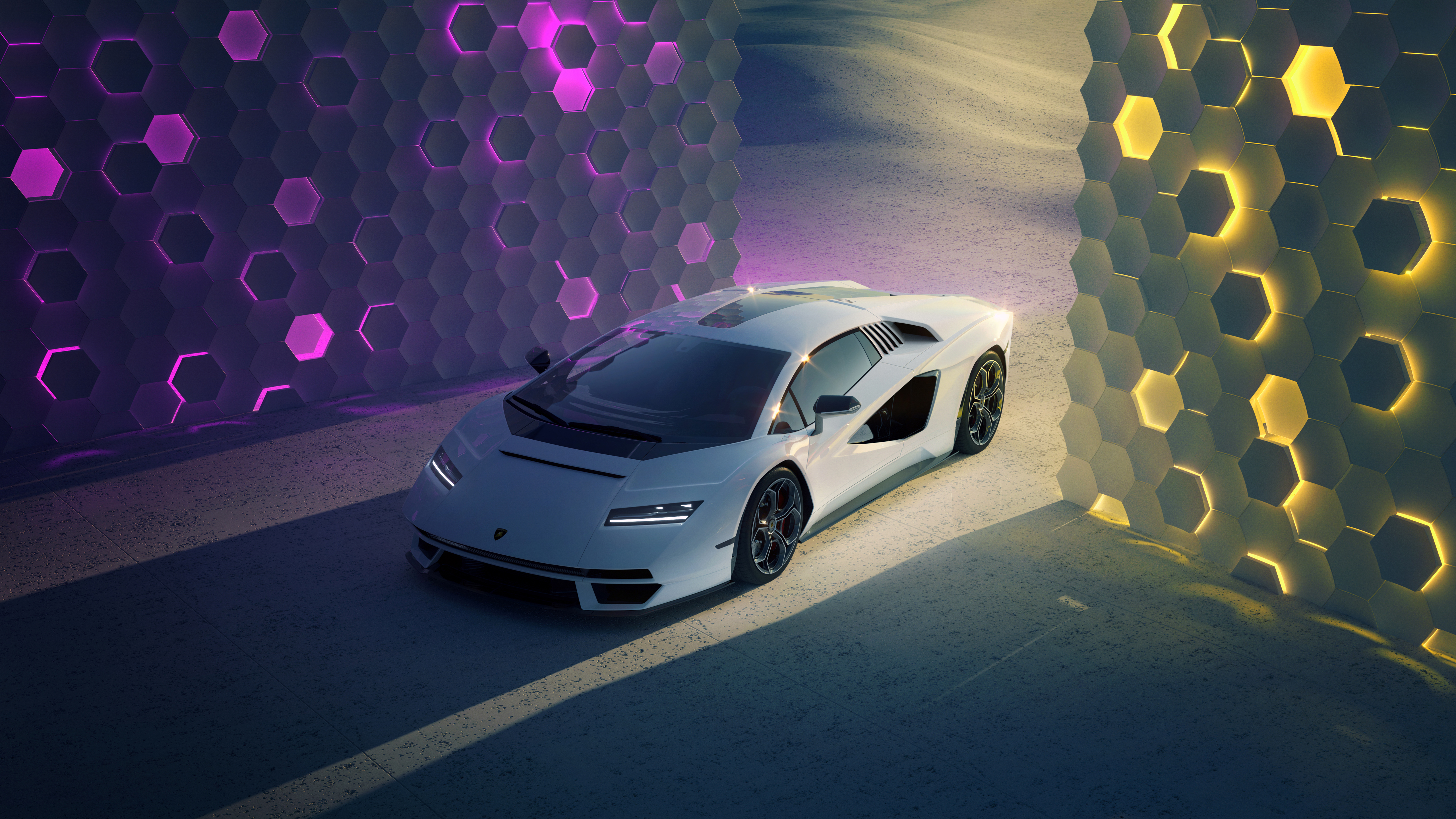 Lamborghini Countach, Futuristisch, 5K