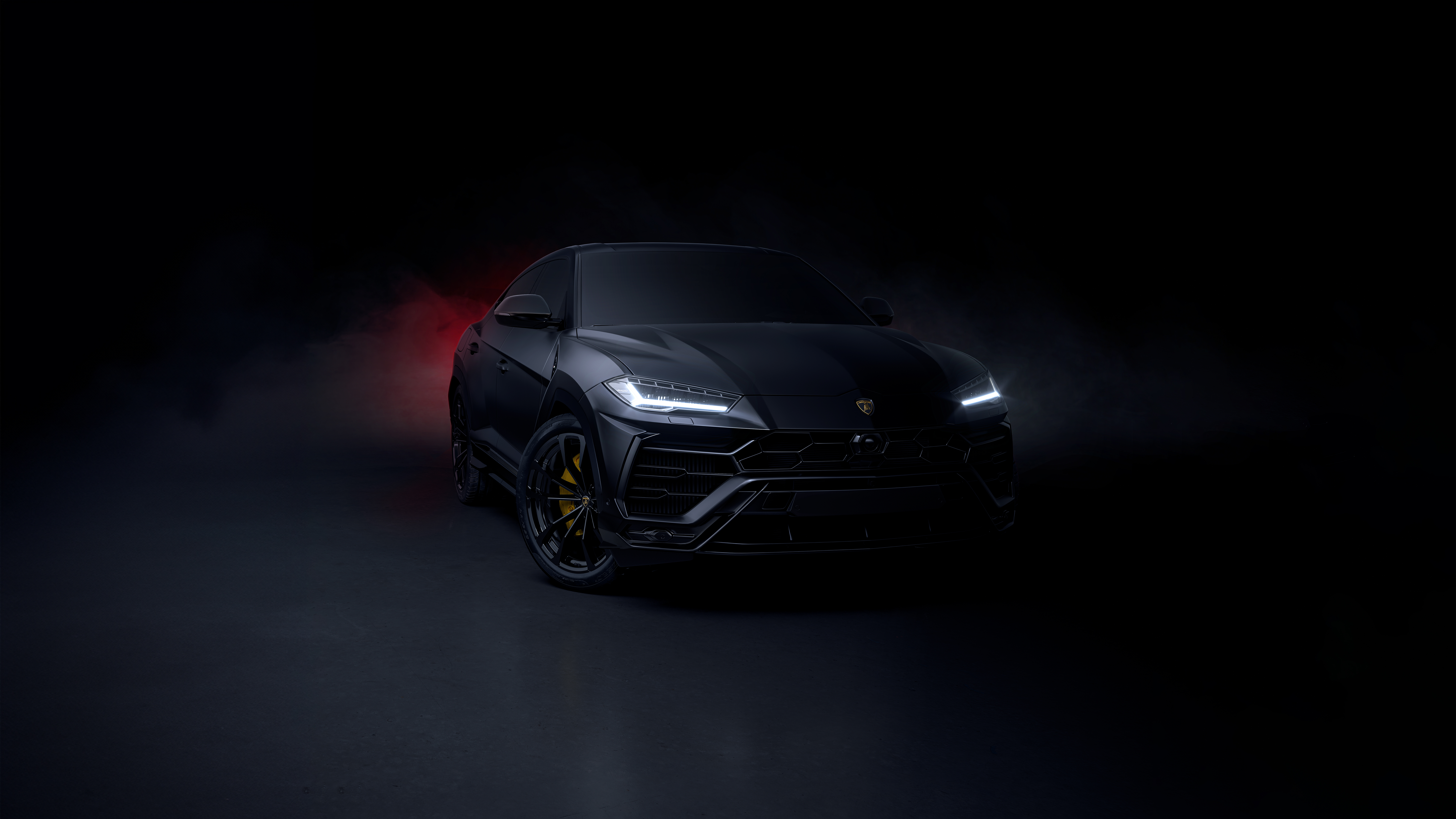 Lamborghini Urus, dunkle Ästhetik, 8K, 5K, dunkler Hintergrund