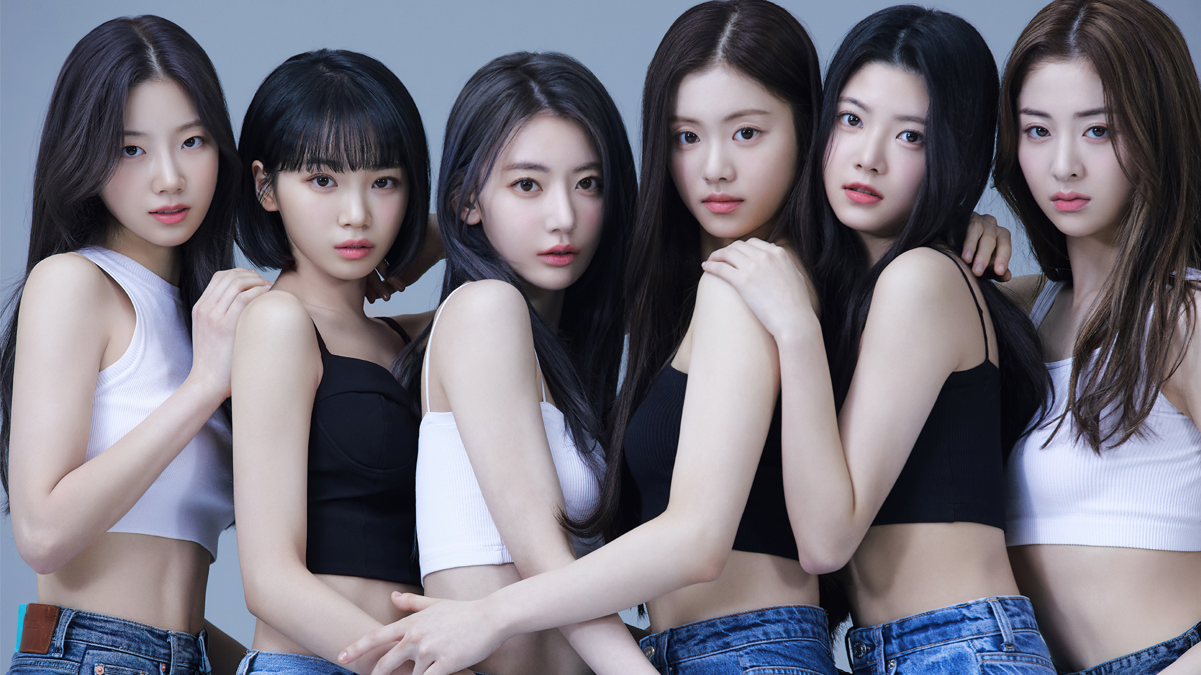 Le Sserafim, Koreanische Sänger, K-Pop-Sänger, Kim Chaewon, Sakura Miyawaki, Huh Yunjin, Kazuha, Hong Eunchae, Girlgroup