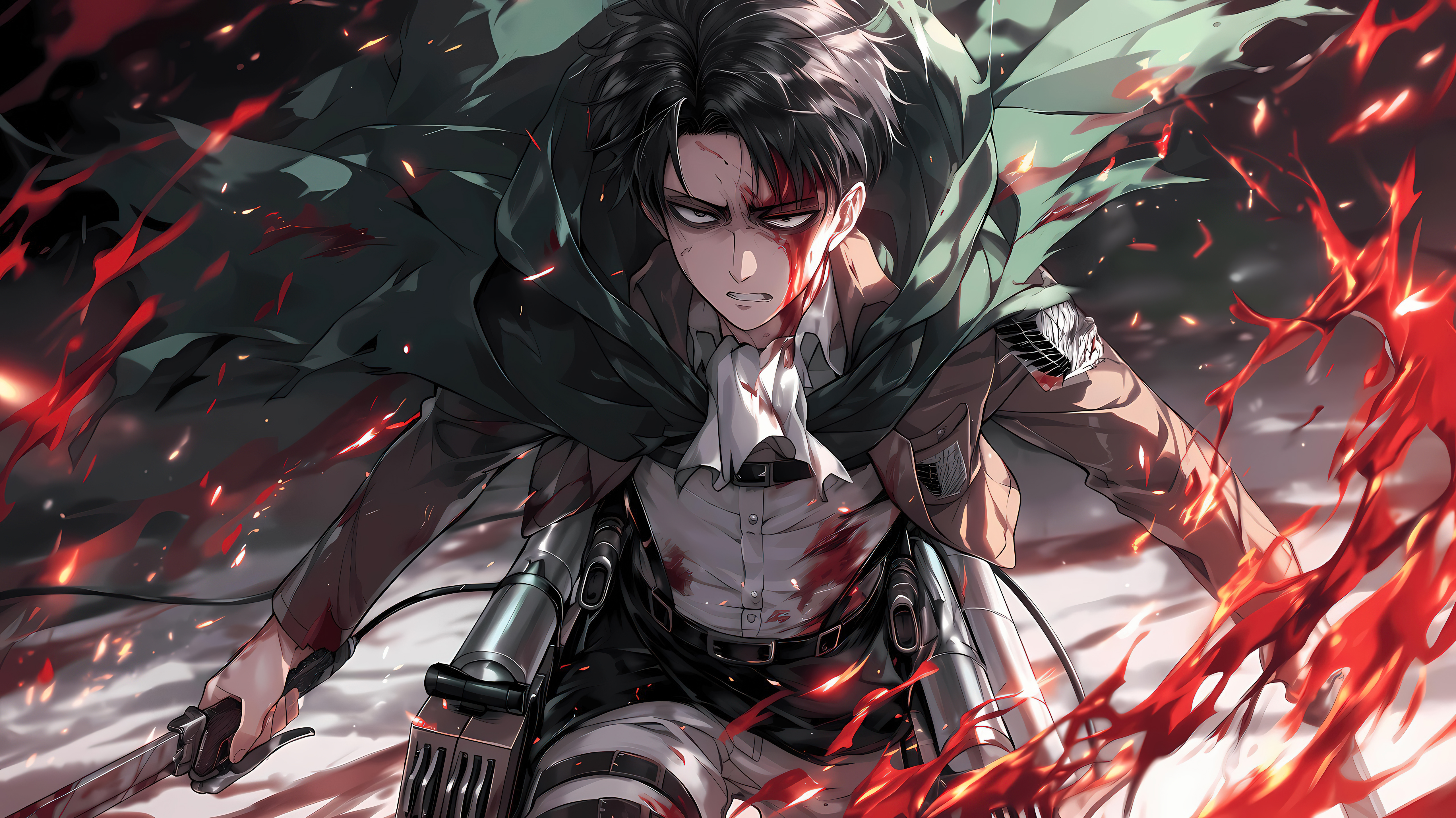 Levi Ackerman, KI-Kunst, Attack on Titan, 5K
