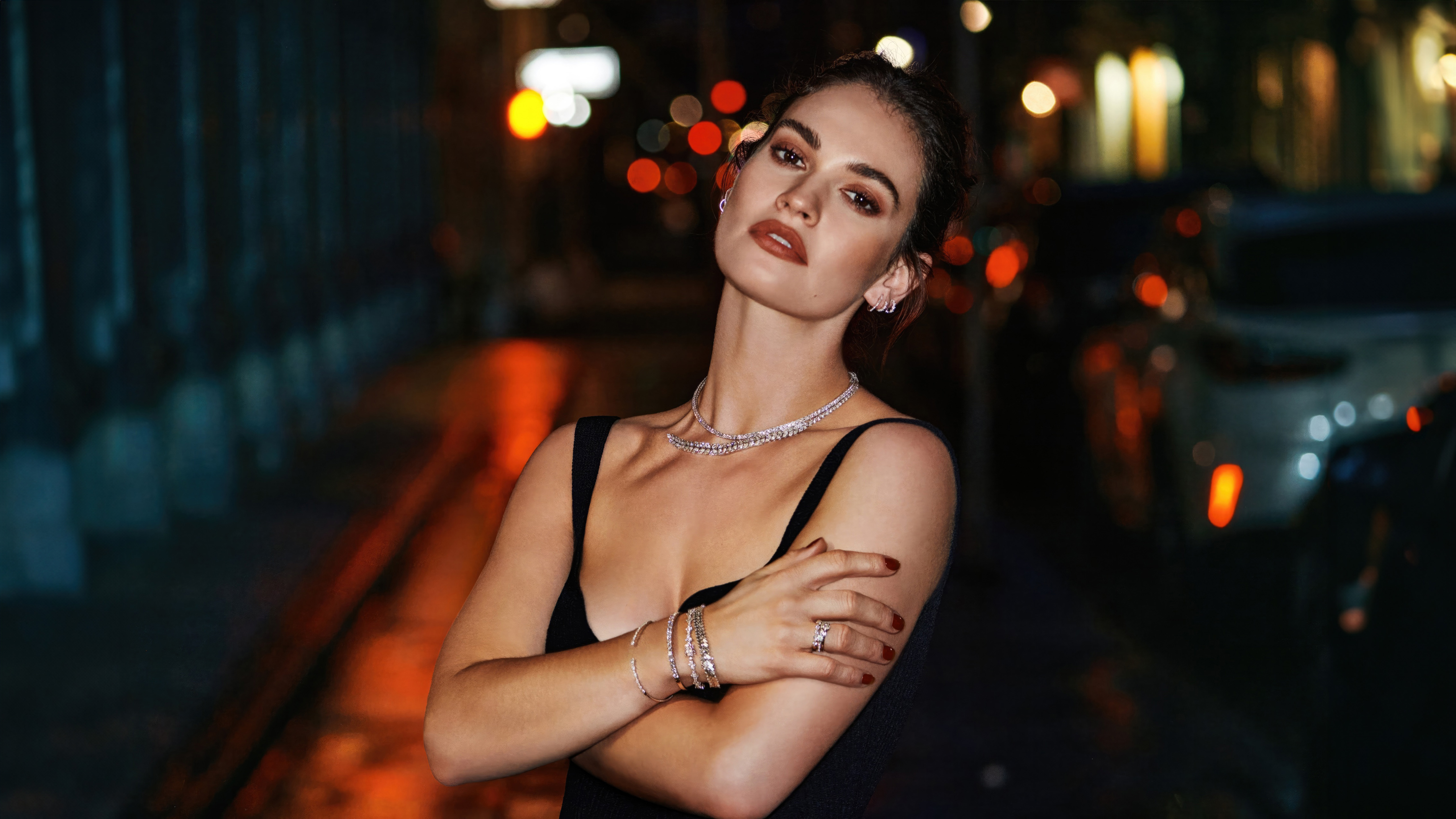 Lily James, Englische Schauspielerin, Fotoshooting, 5K