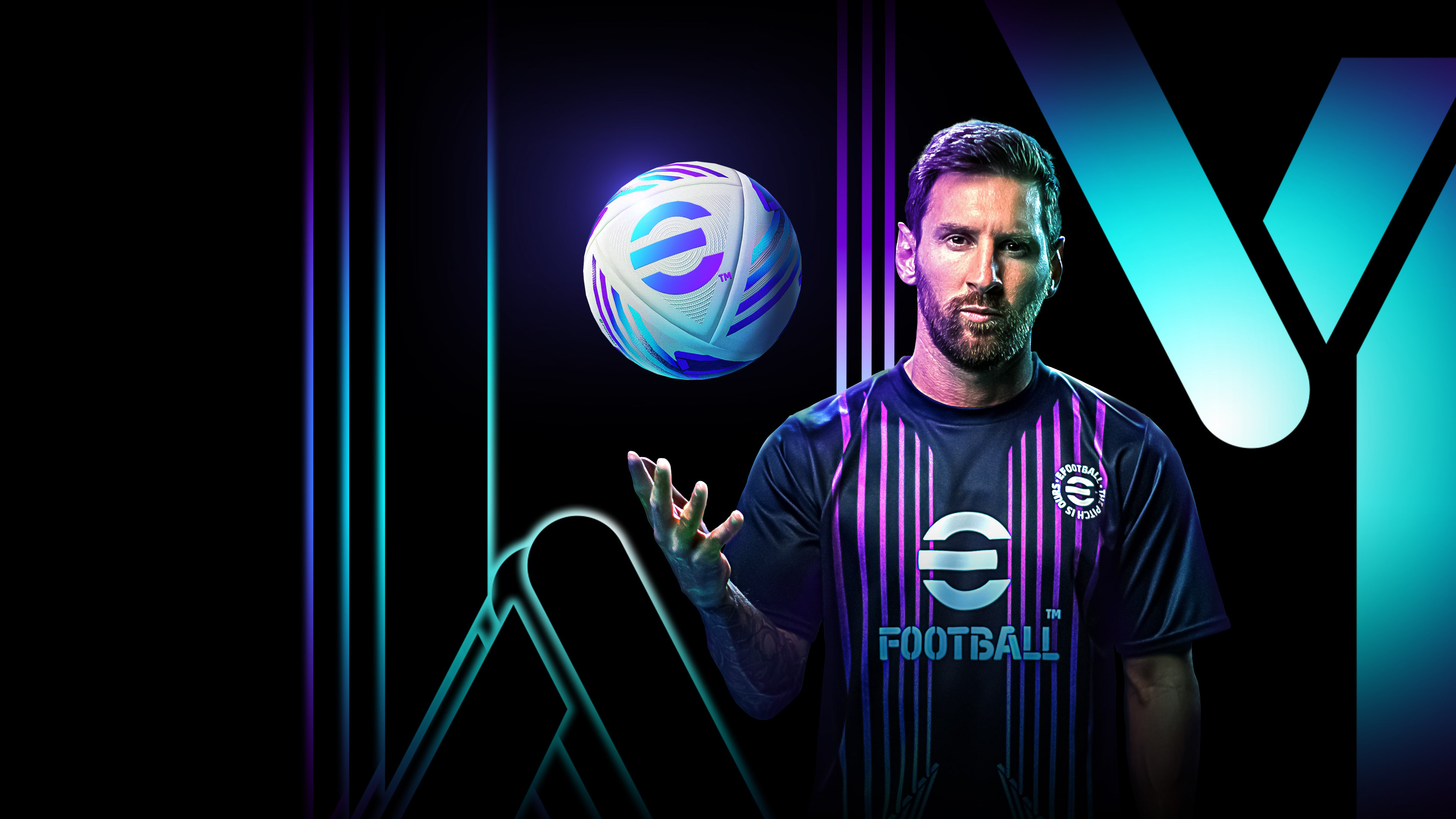 Lionel Messi, eFootball 2024, Videospiel, Neon, Futbol
